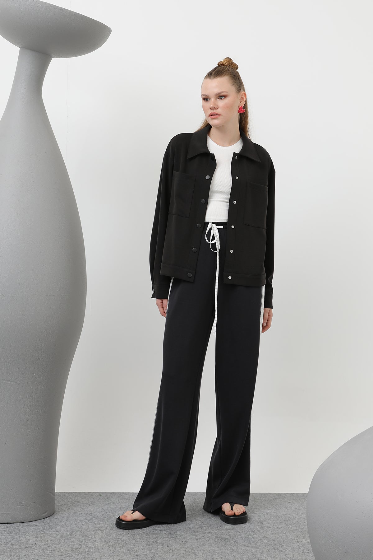 Kadın Çıt Çıtlı Ceket -32169CKT