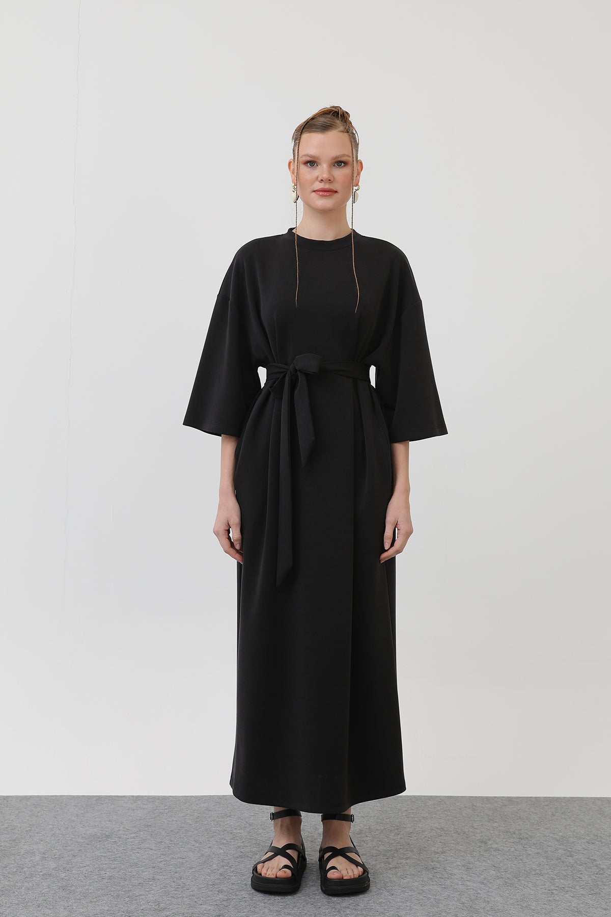 Kadın Kuşak Detaylı Basic Elbise - 32170ELB