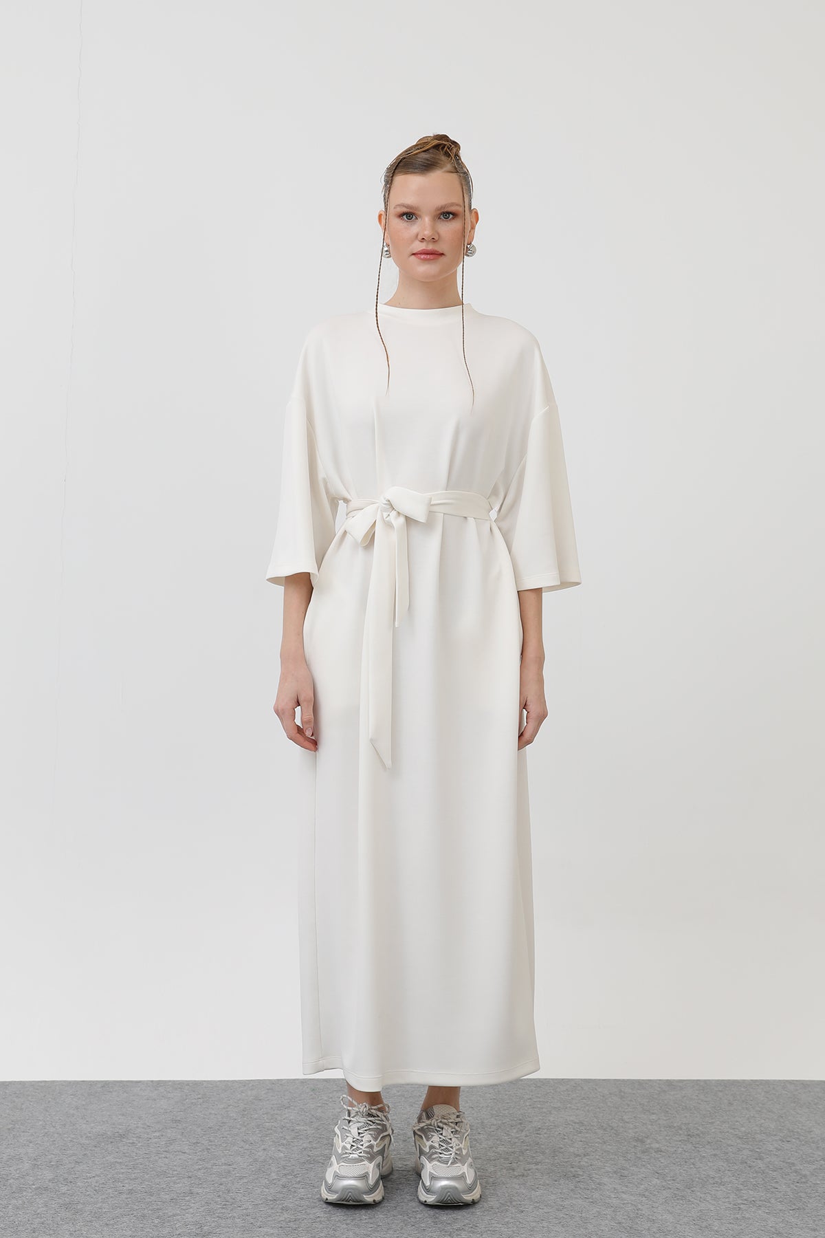 Kadın Kuşak Detaylı Basic Elbise - 32170ELB