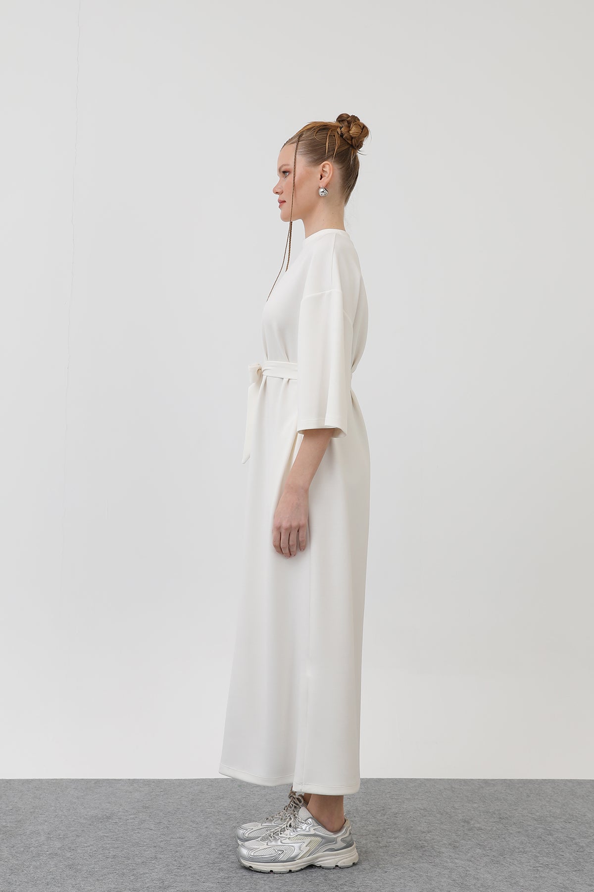 Kadın Kuşak Detaylı Basic Elbise - 32170ELB