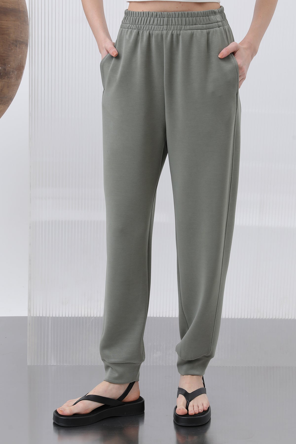 Kadın Bel Lastikli Pantolon - 32179PNT