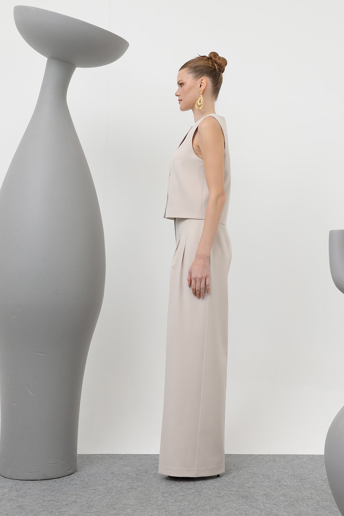 Kadın Desenli Astar Detaylı Pantolon - 32186PNT