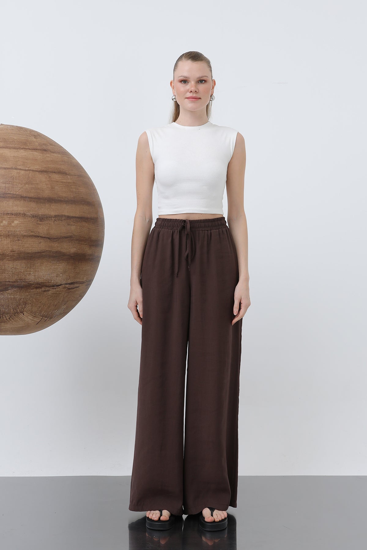 Kadın Bel Lastikli Pantolon - 32206PNT