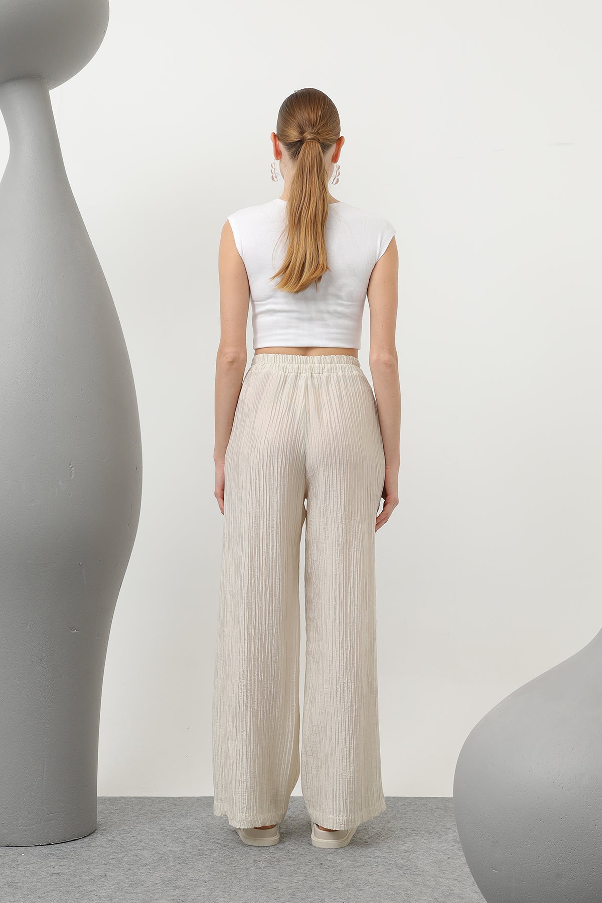 Kadın Basic Lastikli Pantolon - 32213PNT