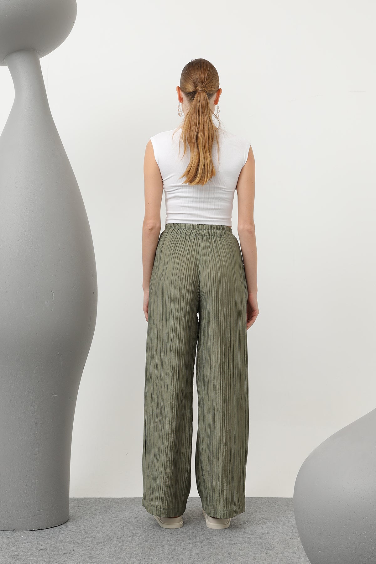 Kadın Basic Lastikli Pantolon - 32213PNT