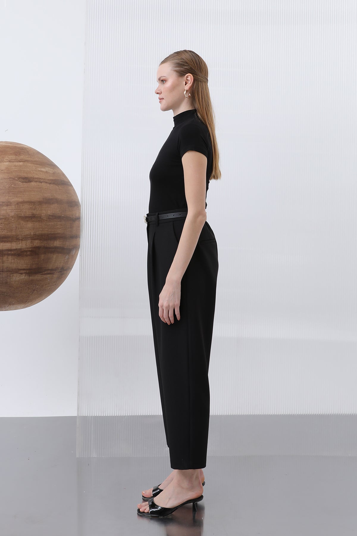 Kadın Kısa Kollu Boğazlı İçlik - 40004BLZ