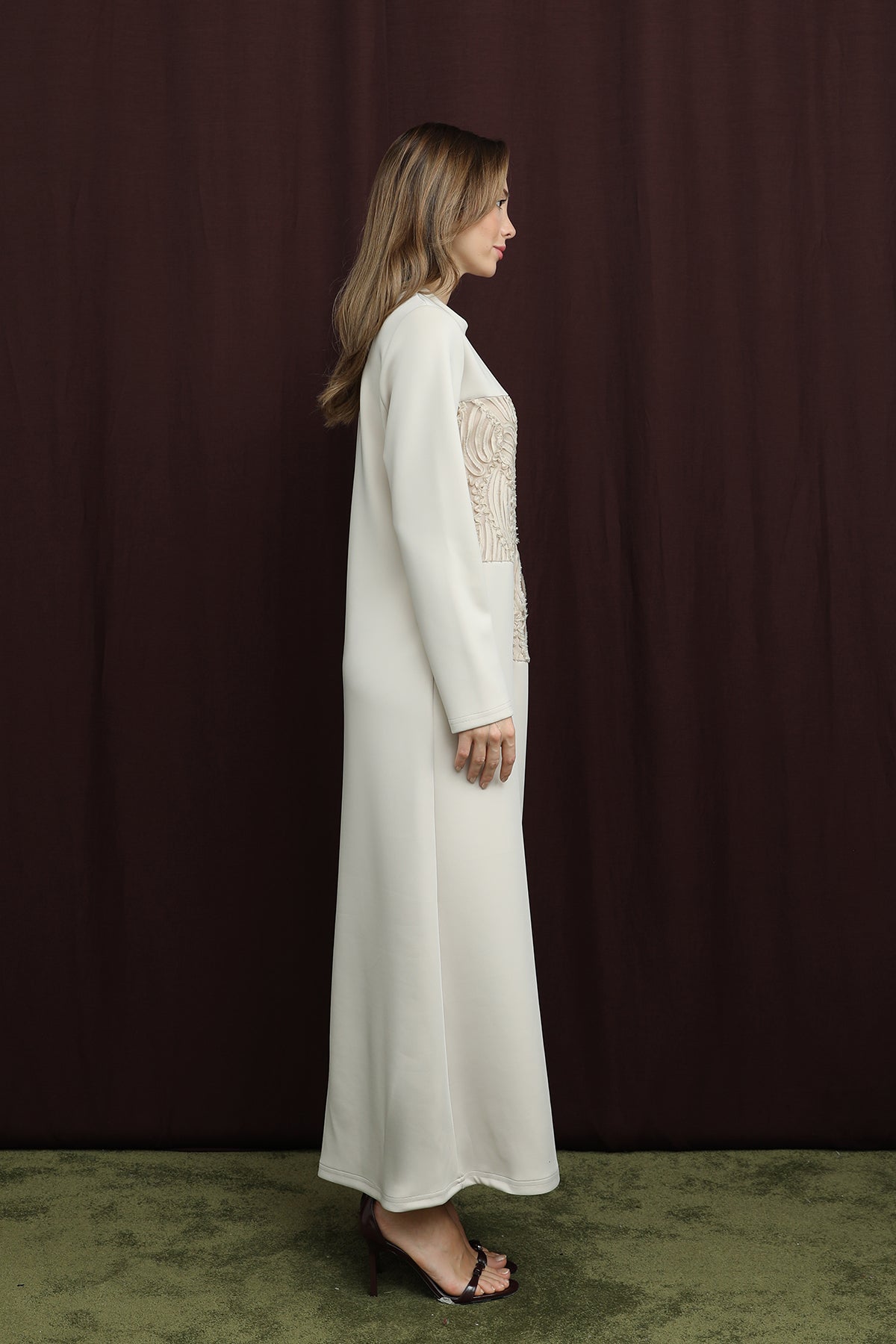 Kadın Dantel Detaylı Elbise - 12653ELB