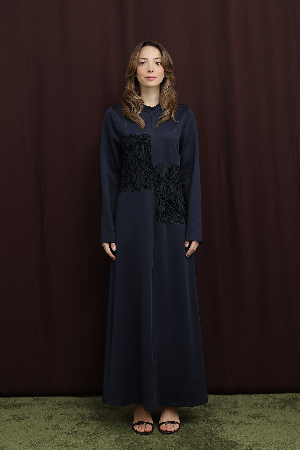 Kadın Dantel Detaylı Elbise - 12653ELB