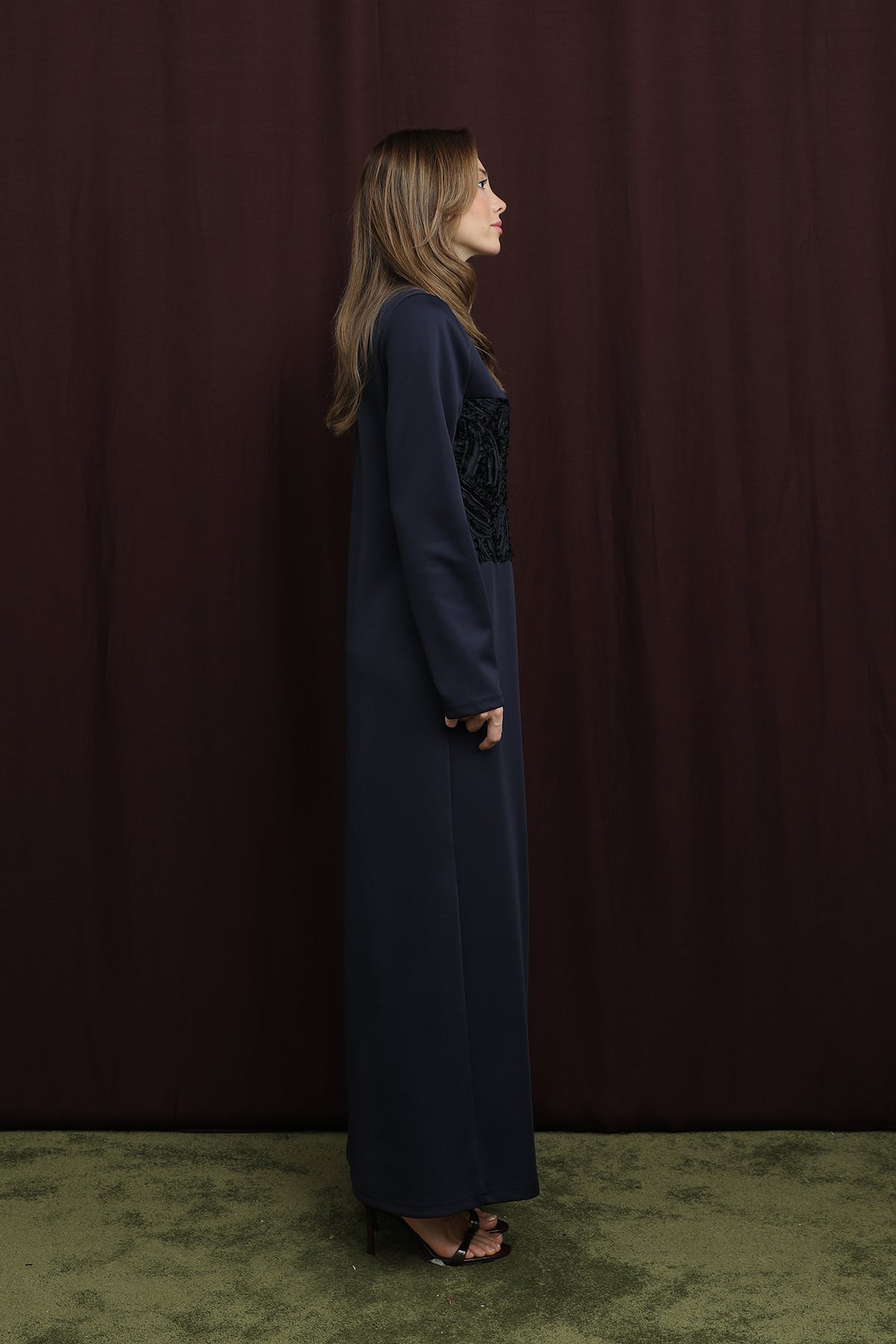 Kadın Dantel Detaylı Elbise - 12653ELB