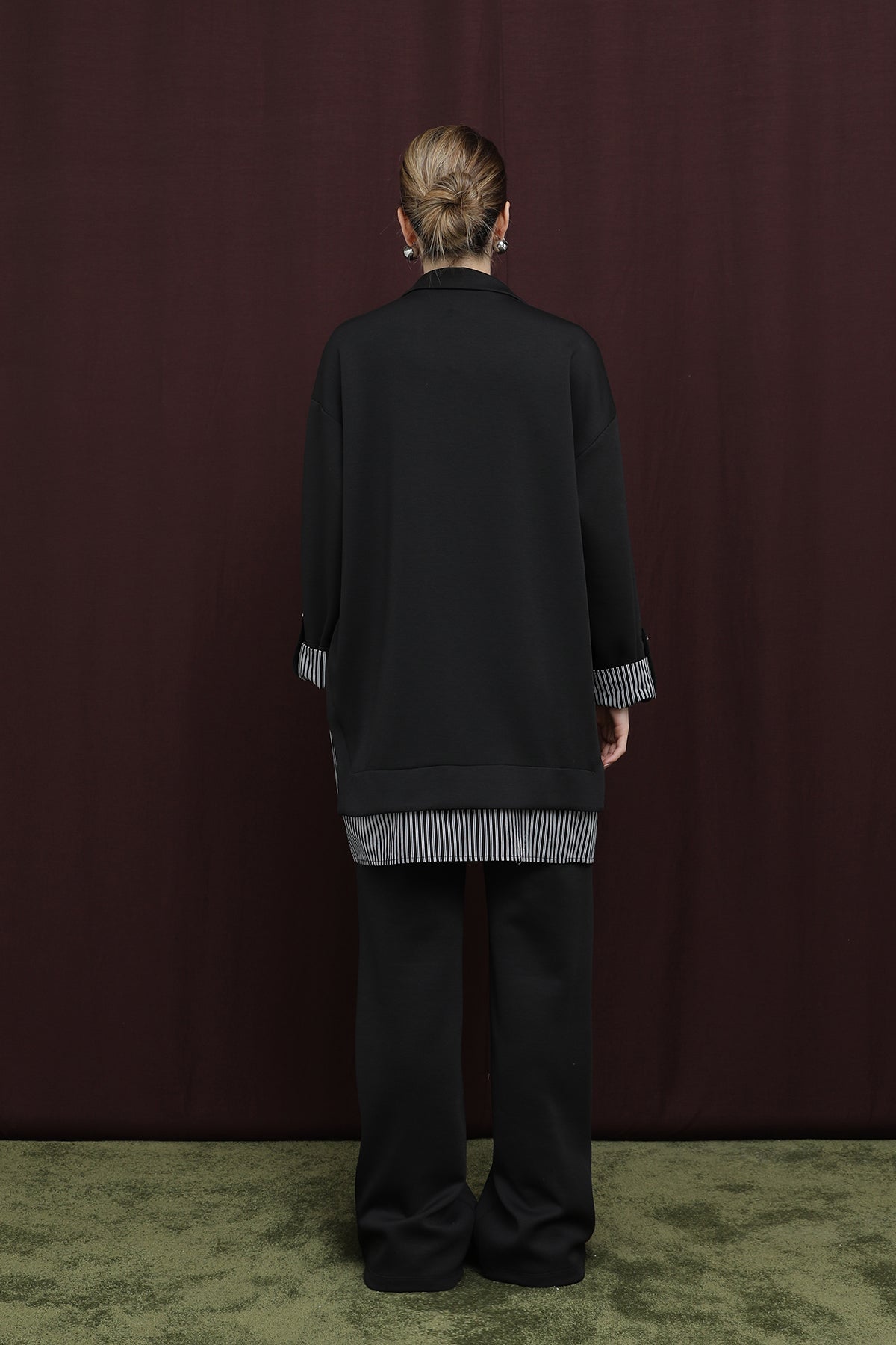 Kadın Garni Detaylı Takım - 14383TKS