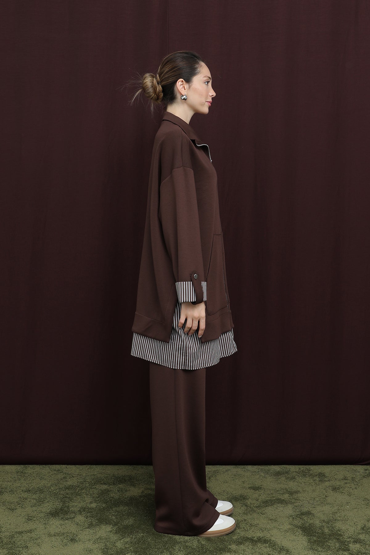 Kadın Garni Detaylı Takım - 14383TKS