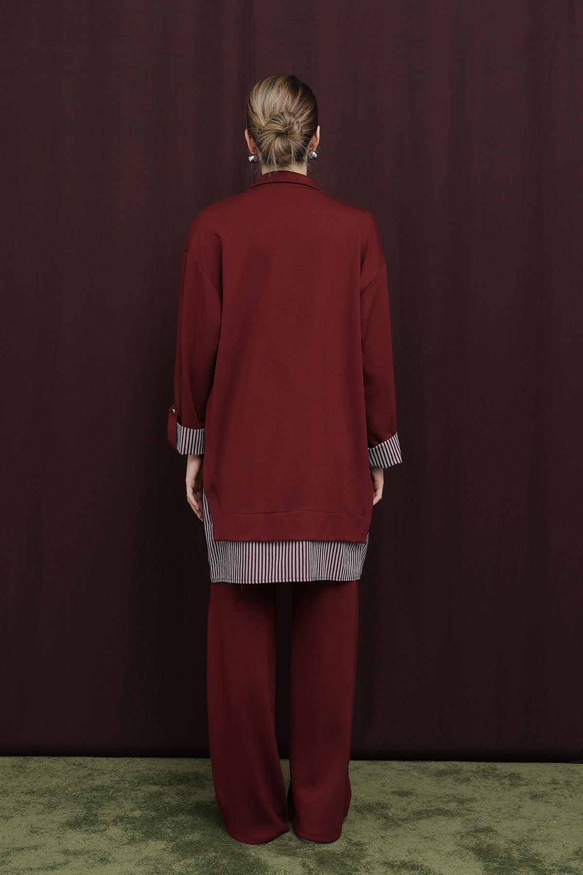 Kadın Garni Detaylı Takım - 14383TKS