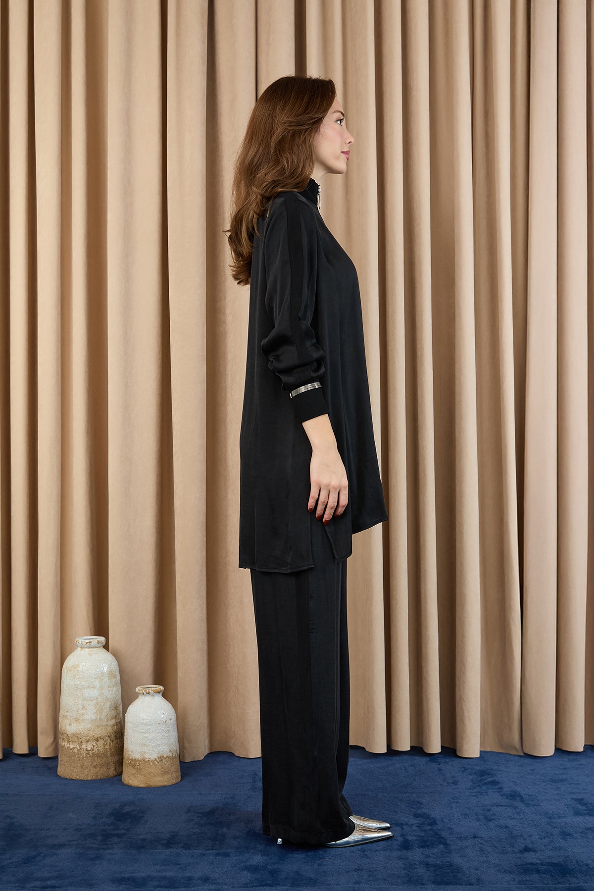 Kadın Fermuar Detaylı Takım - 14403TKM