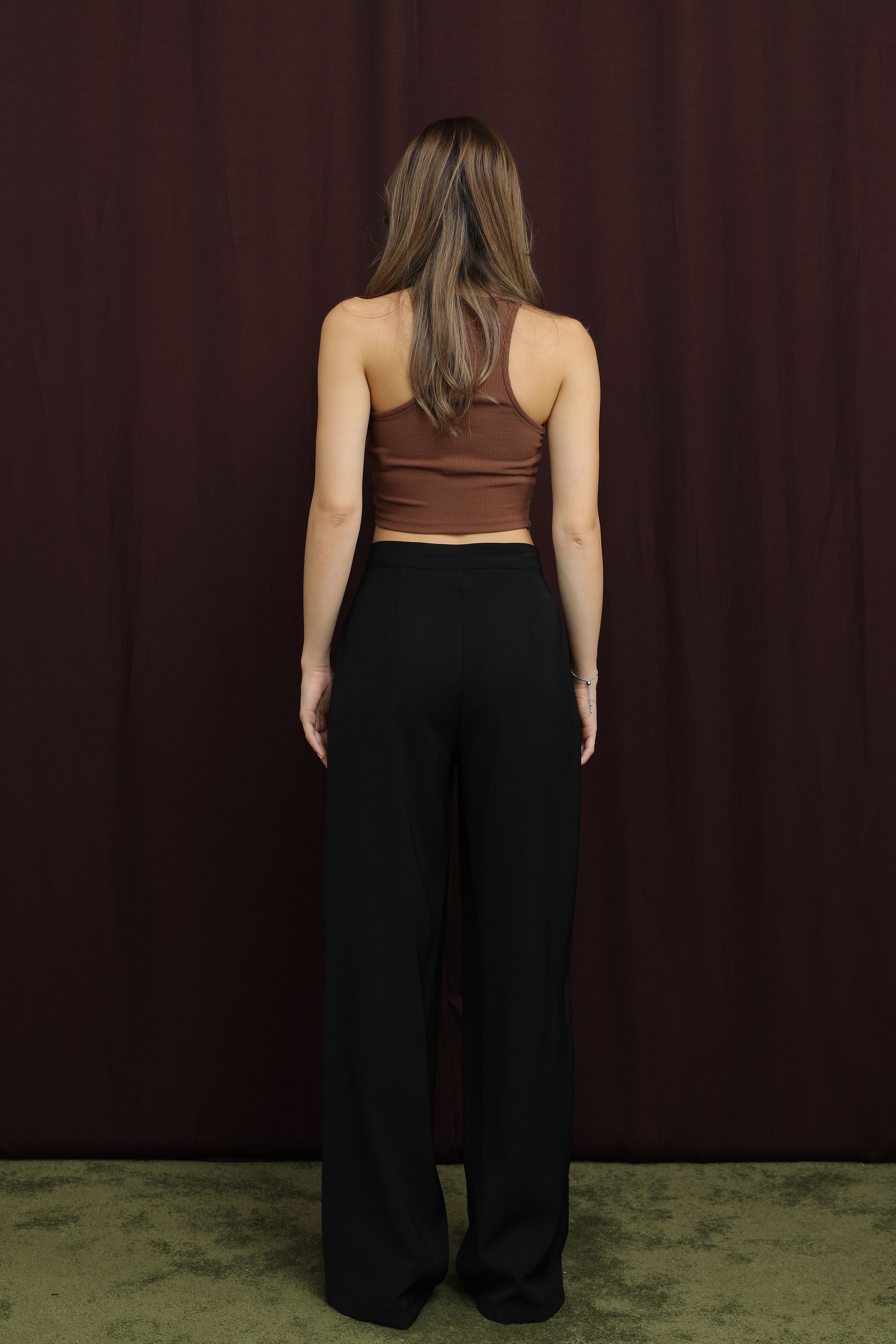 Kadın Pile Detaylı Pantolon - 18266PNT