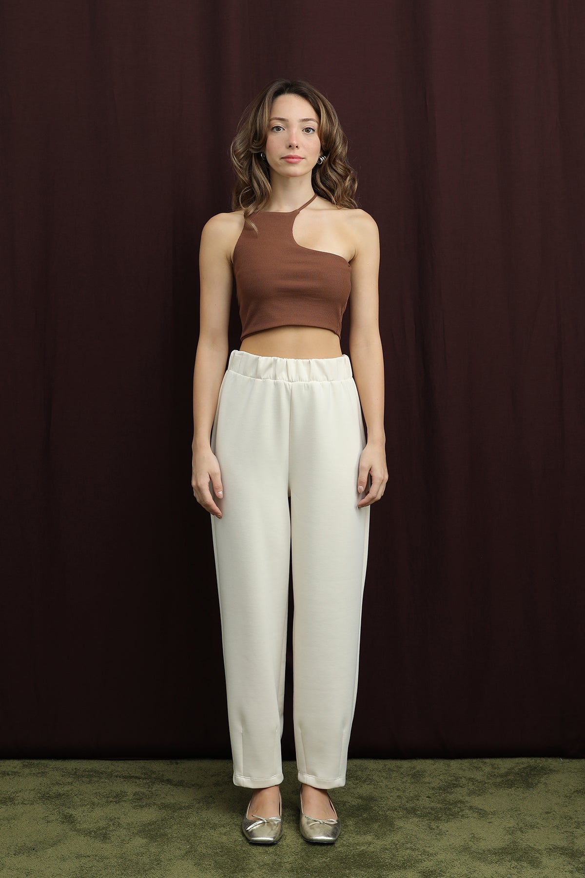 Kadın Paça Detaylı Havuç Pantolon - 18269PNT