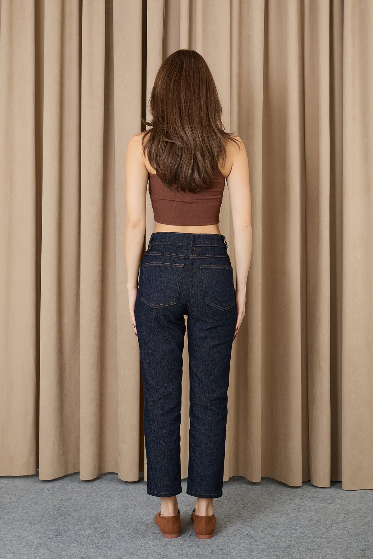 Kadın Dikiş Detaylı Denim Pantolon - 18271PNT