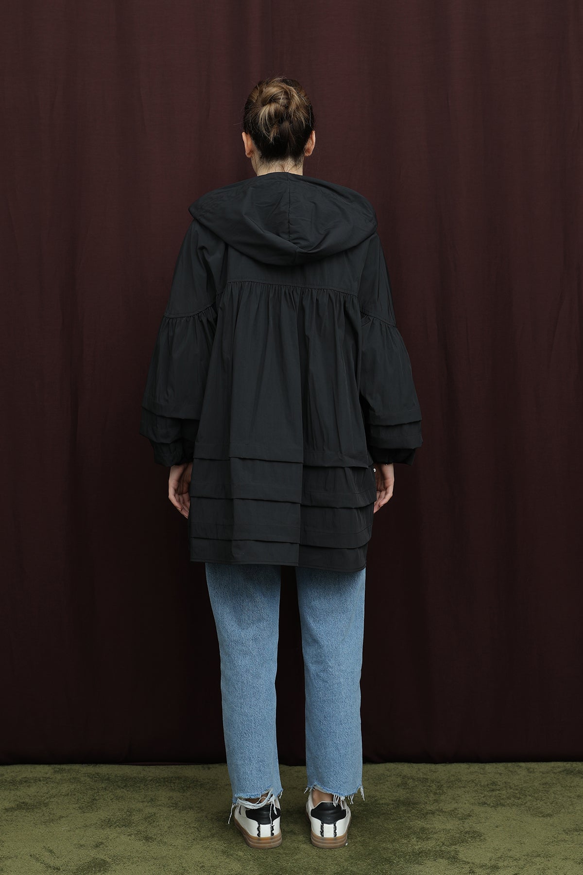 Kadın Katman Detaylı Kap - 32395MNT