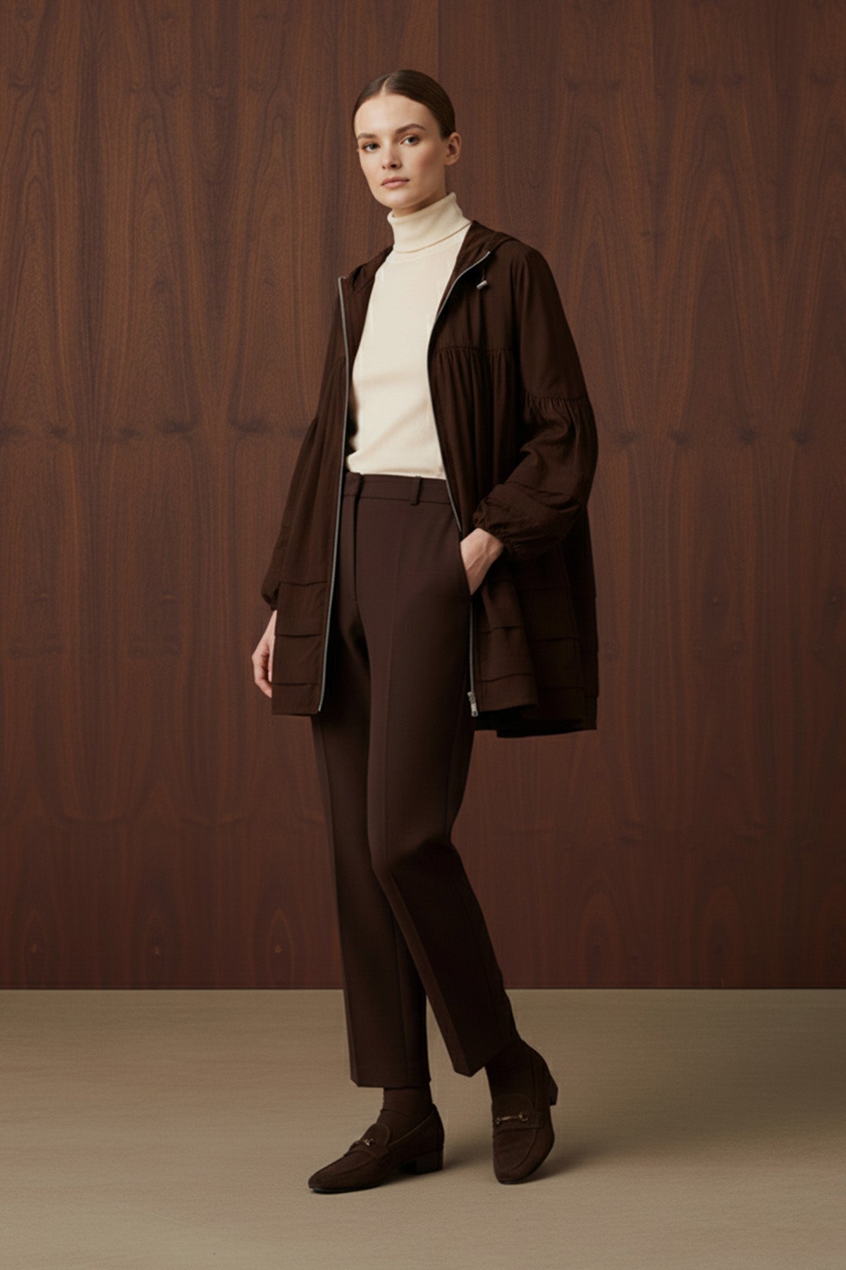 Kadın Katman Detaylı Kap - 32395MNT