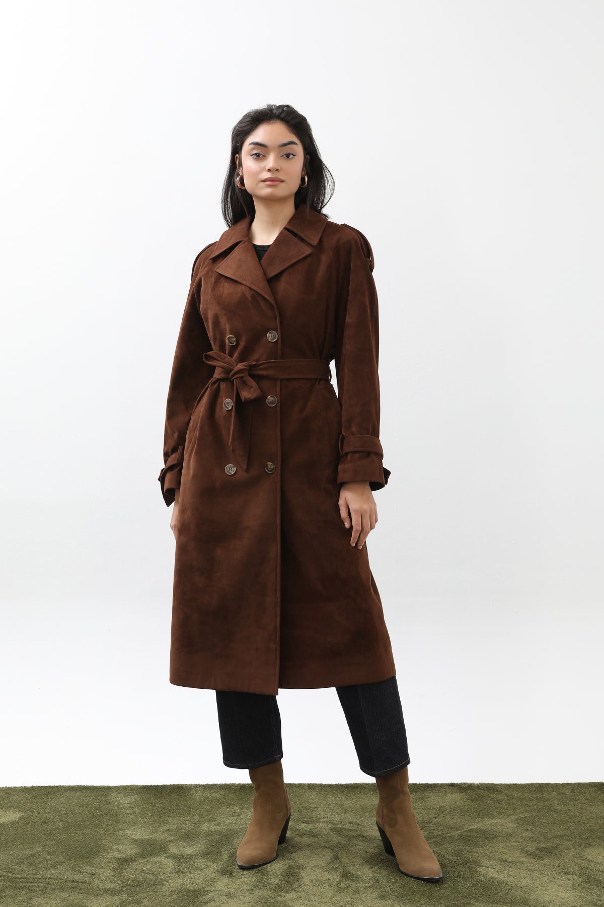 Kadın Süet Trench - 32407TRC