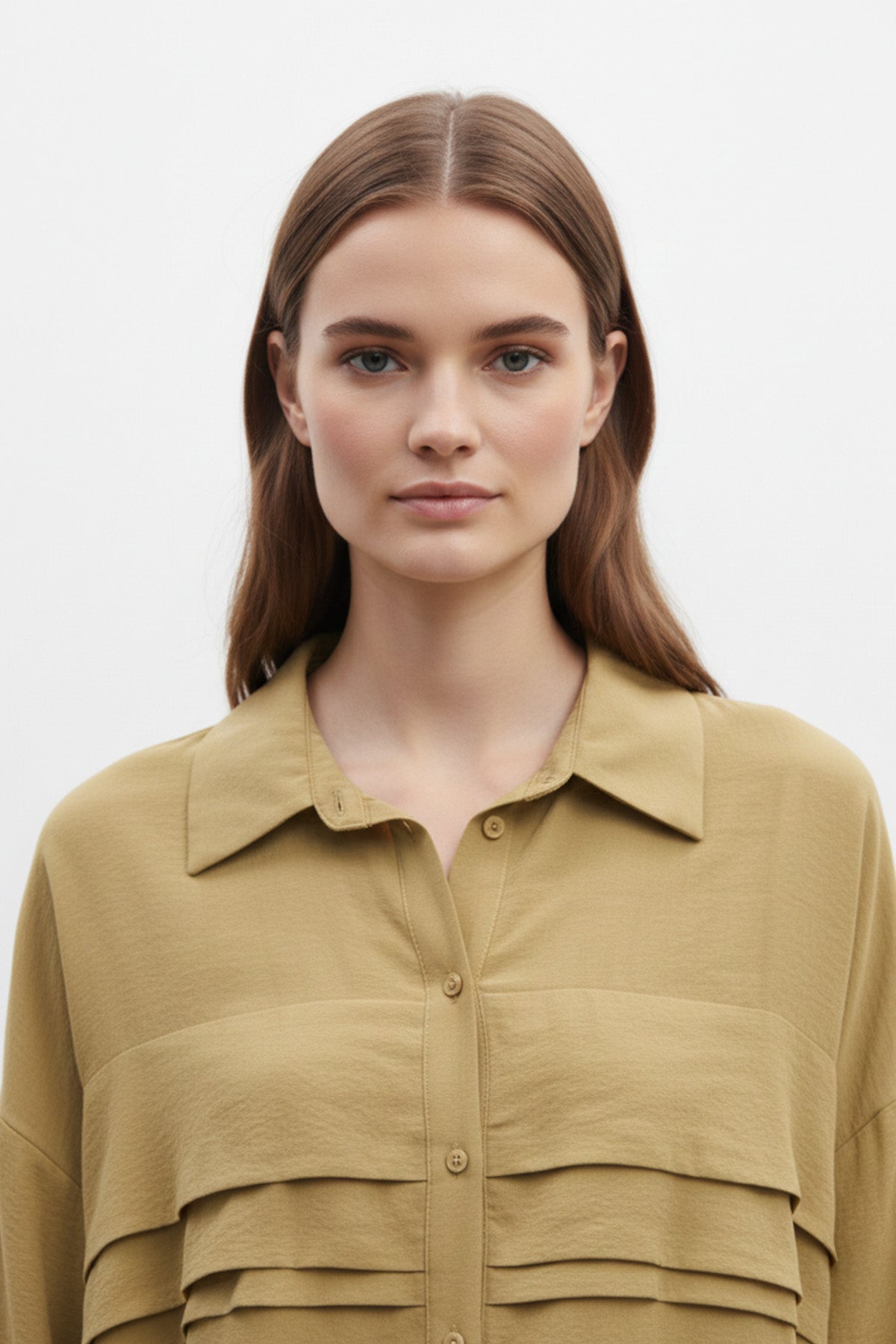 Kadın Düğmeli Rahat Fit Takım -14423