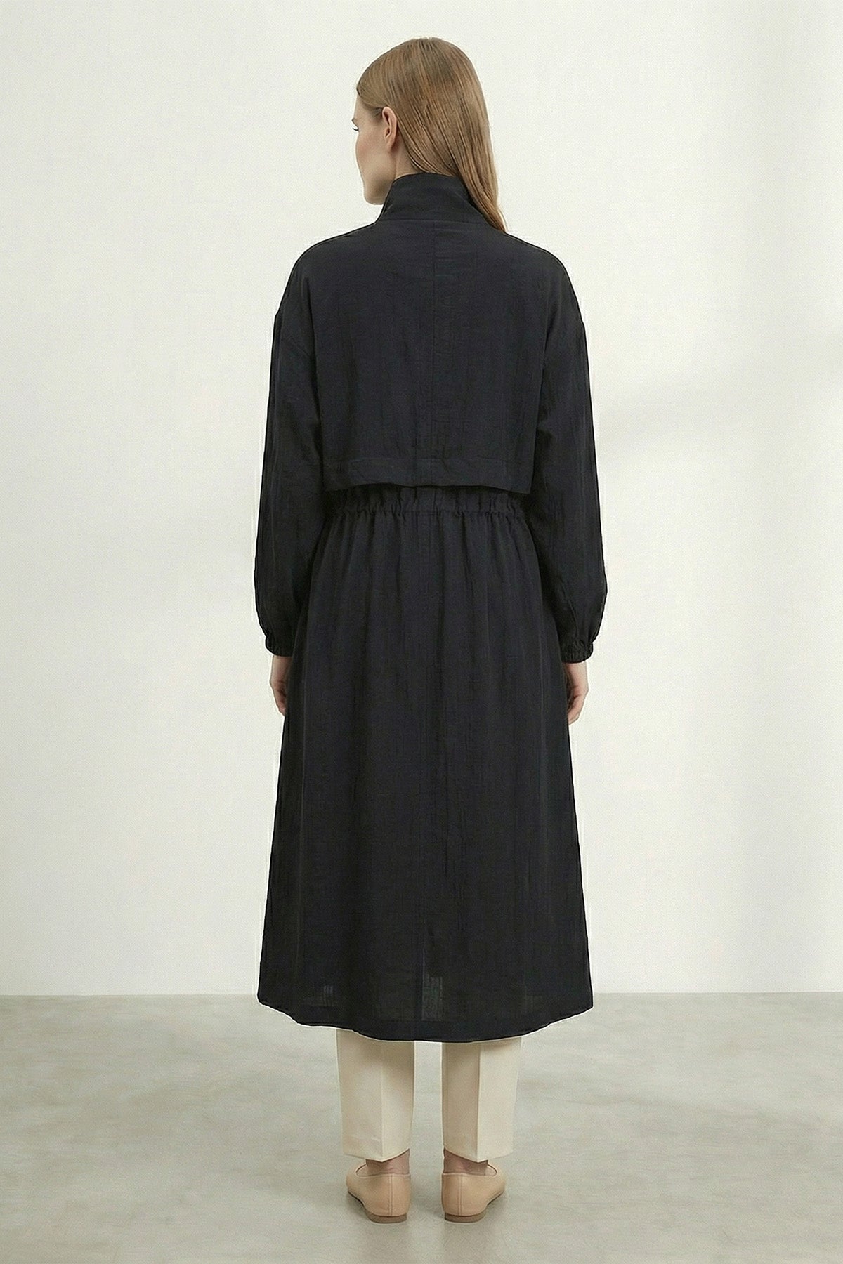 Kadın Cepli ve Ayarlanabilir Bel Detaylı Mevsimlik Kap-15255CAP