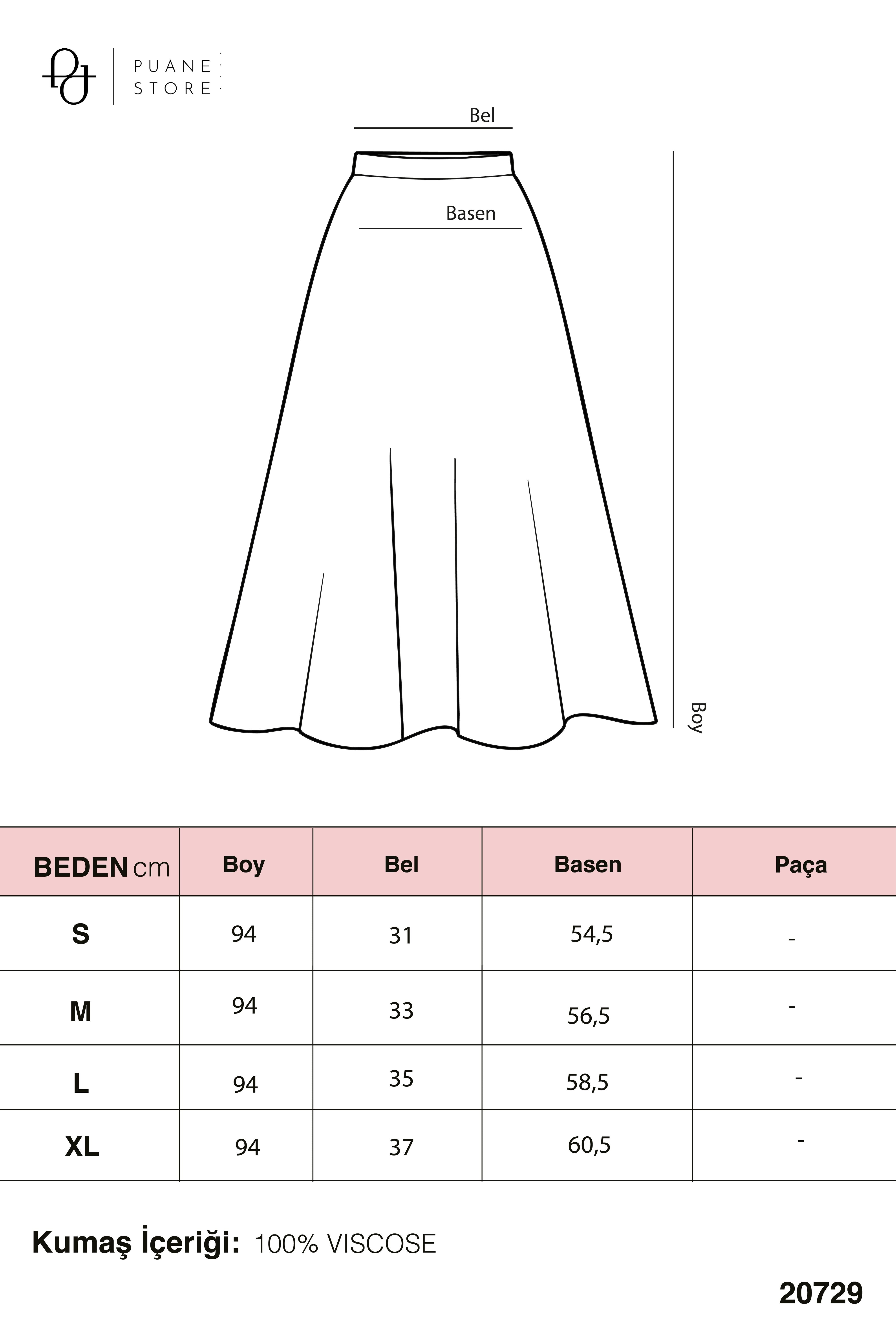 Saten Dantel Detaylı Uzun Etek-20729
