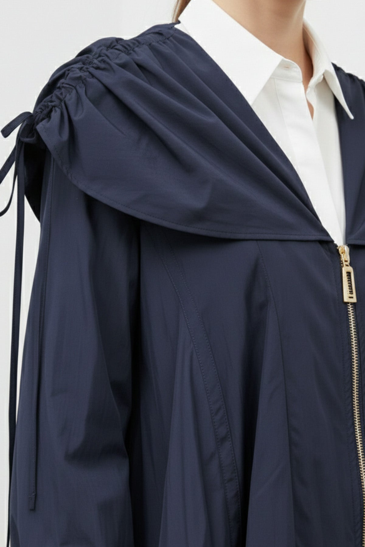 Kadın Salaş Yaka Detaylı Ceket -32457CKT