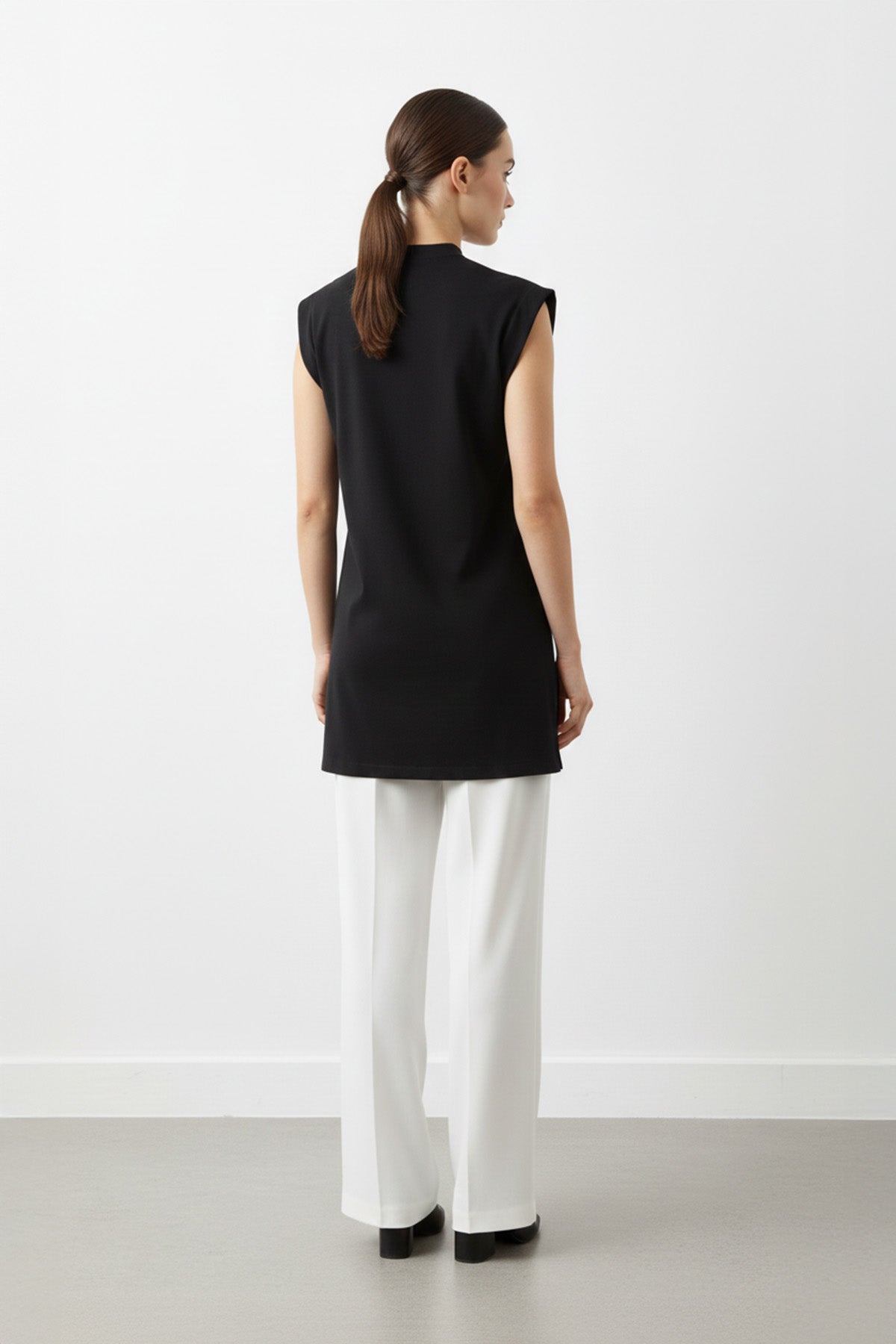 Minimal Kesim Oversize T-Shirt-40016