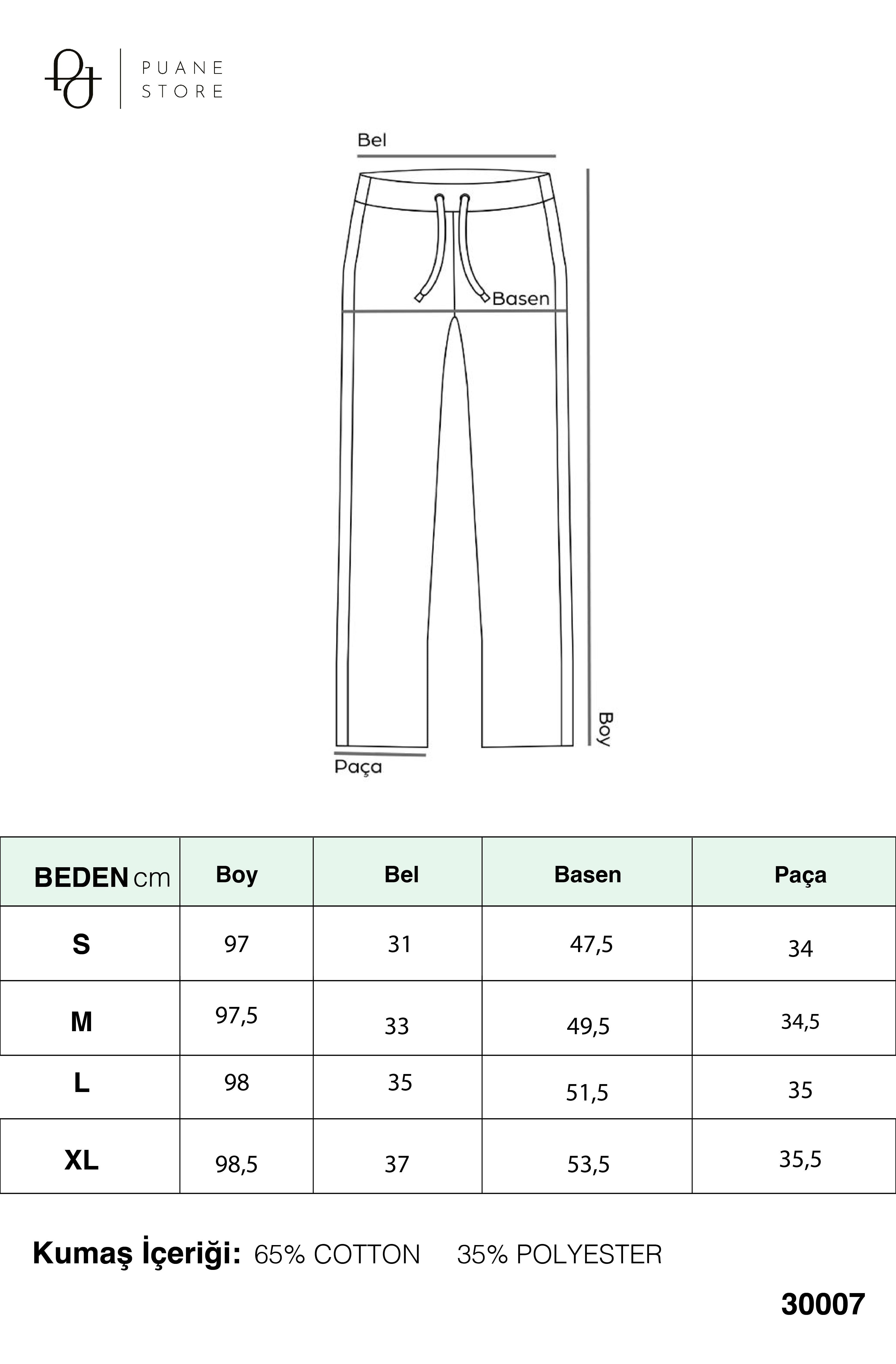 Kadın Geniş Paça Pantolon - 30007PNT