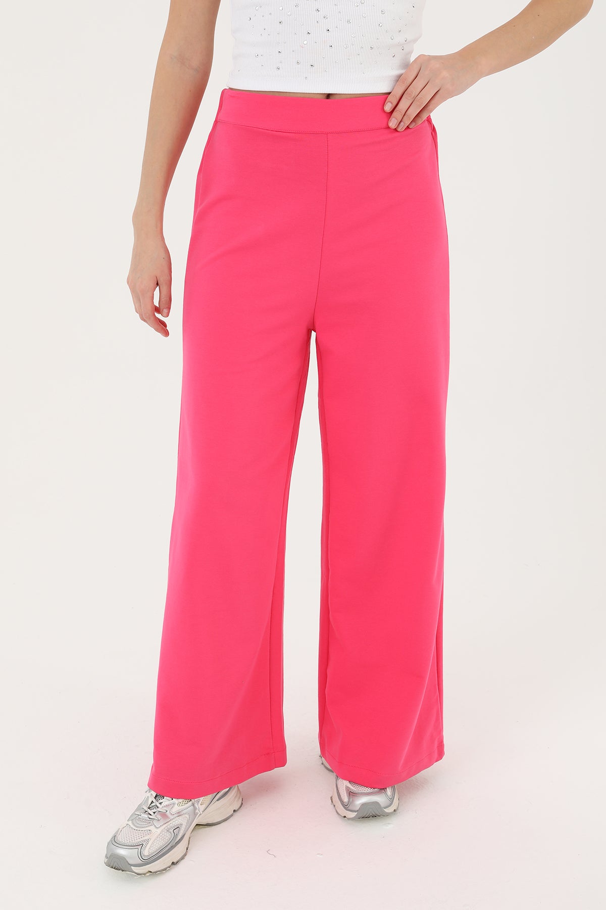 Kadın Geniş Paça Pantolon - 30007PNT