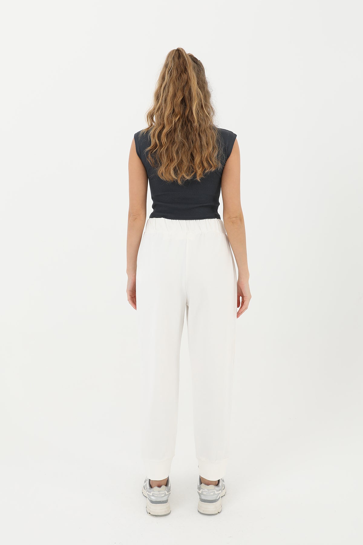 Kadın Ribana Detaylı Eşofman Altı - 30189PNT