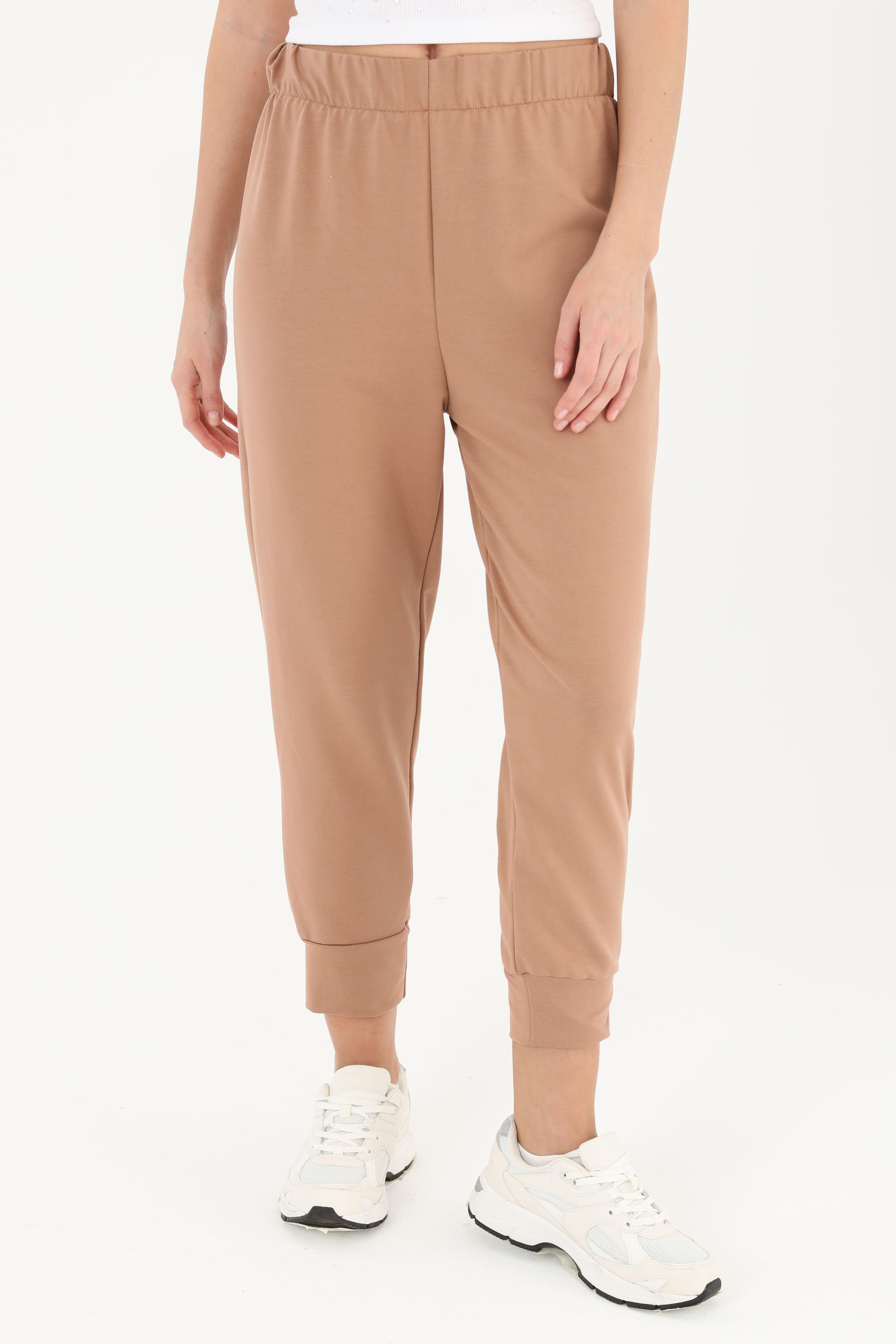 Kadın Ribana Detaylı Eşofman Altı - 30189PNT