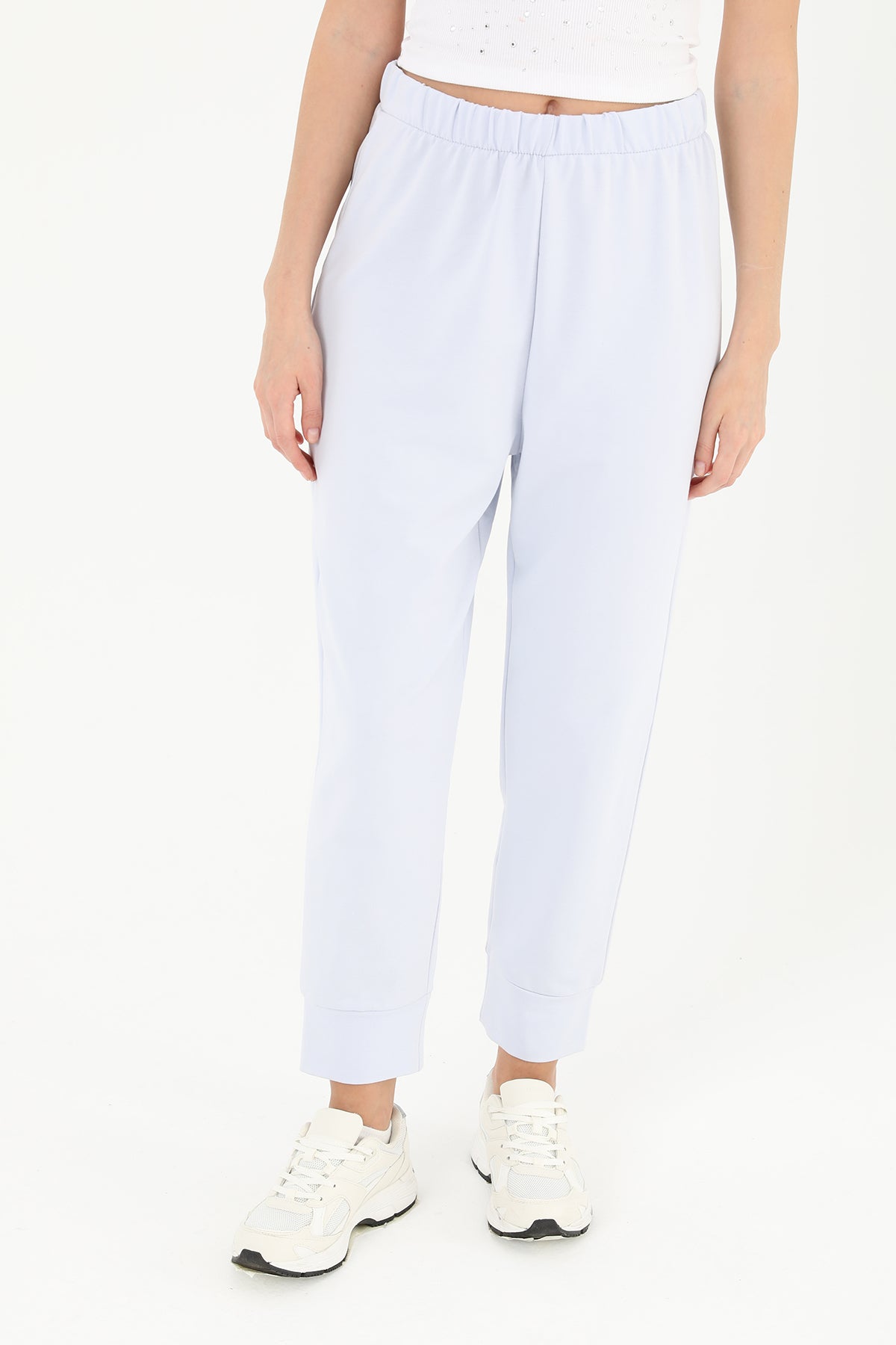 Kadın Ribana Detaylı Eşofman Altı - 30189PNT