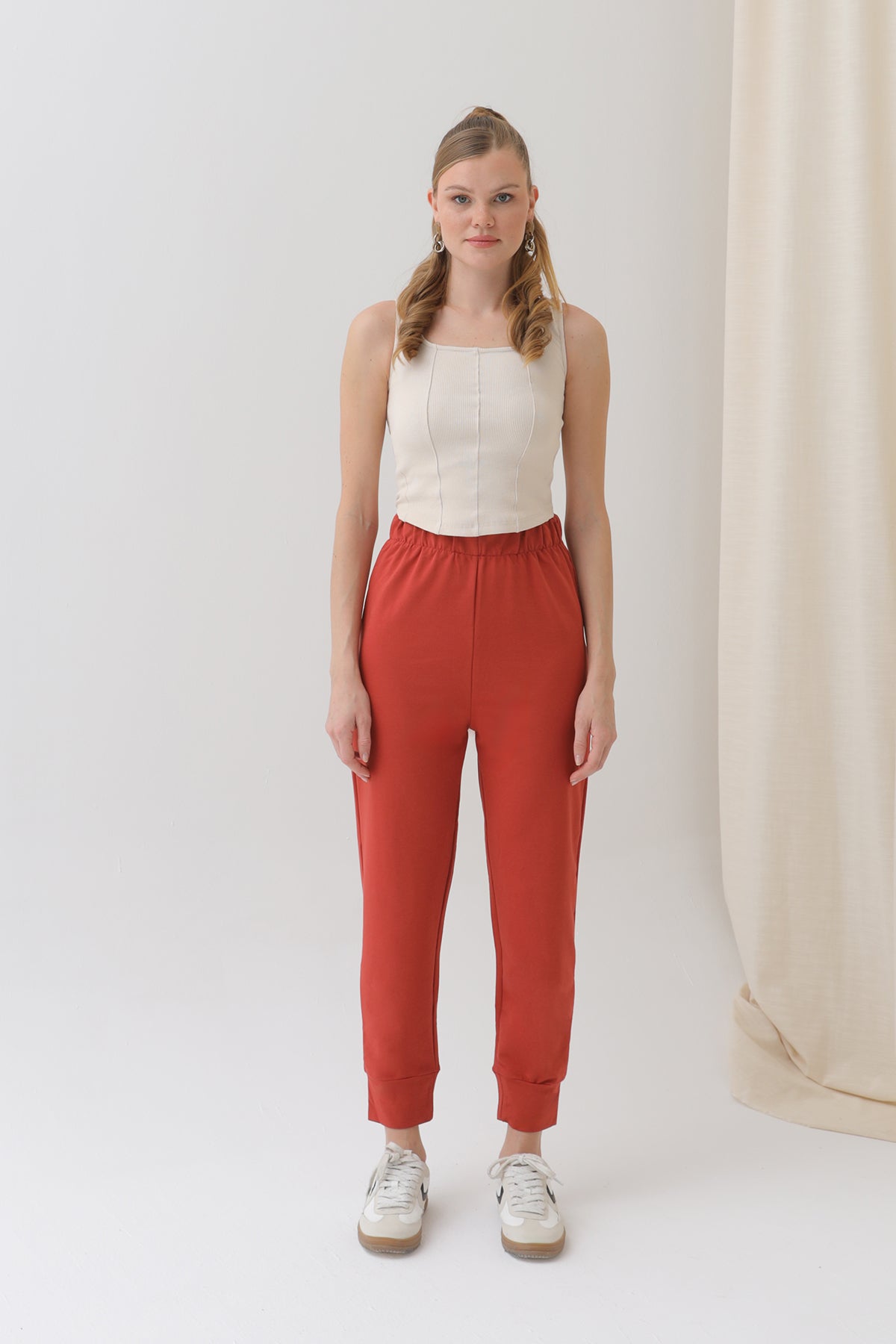 Kadın Ribana Detaylı Eşofman Altı - 30189PNT