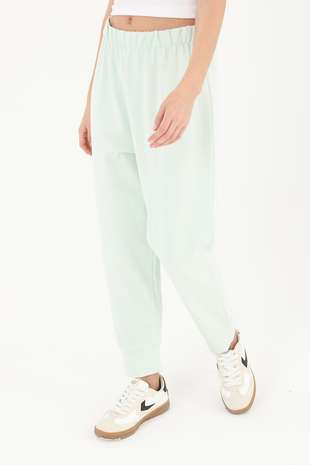 Kadın Ribana Detaylı Eşofman Altı - 30189PNT