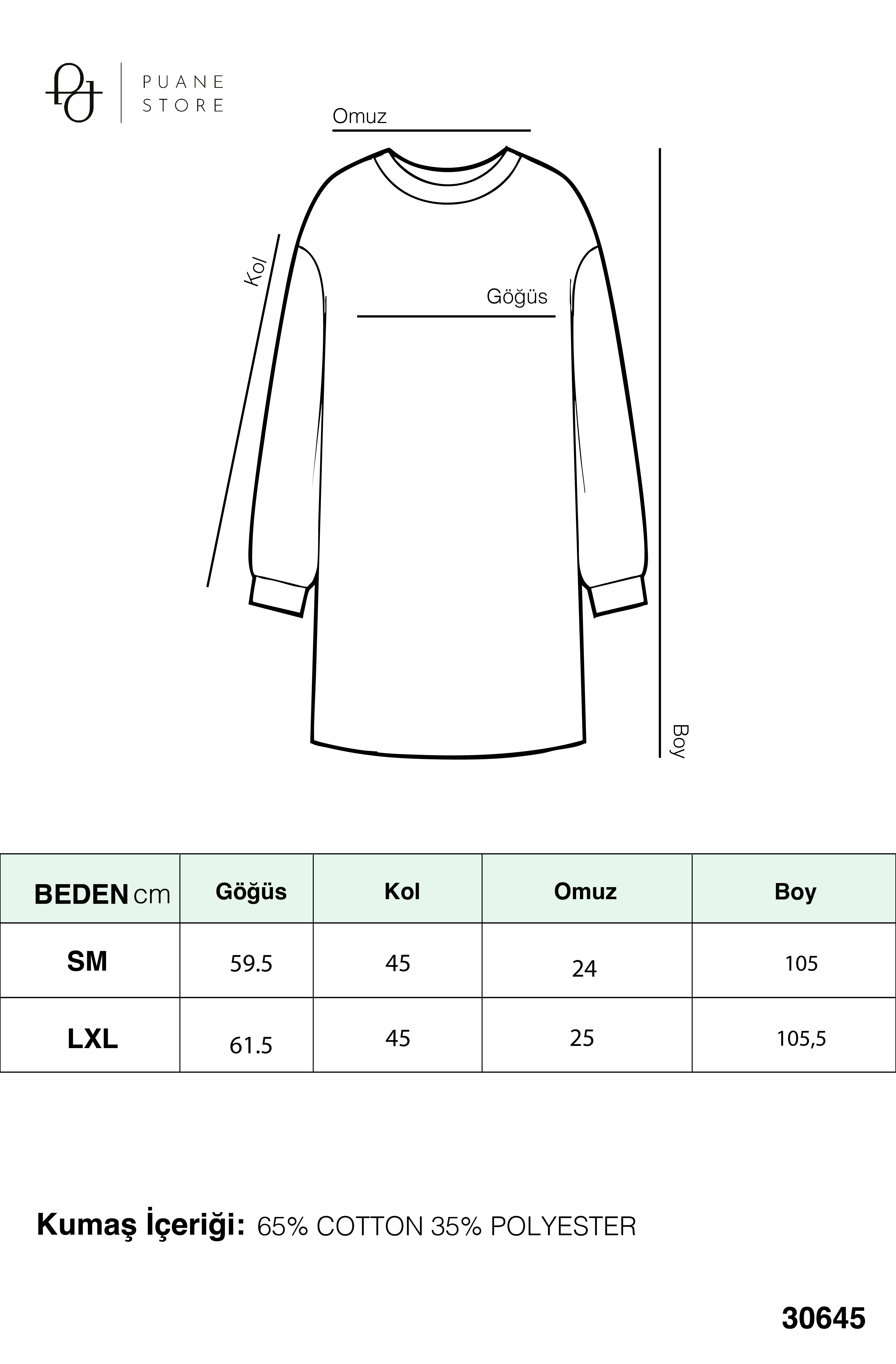 Kadın Basic Tunic - 30645TUN