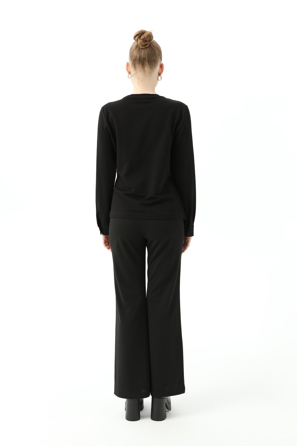 Kadın Ceket Detaylı Sweatshirt - 31441SWT