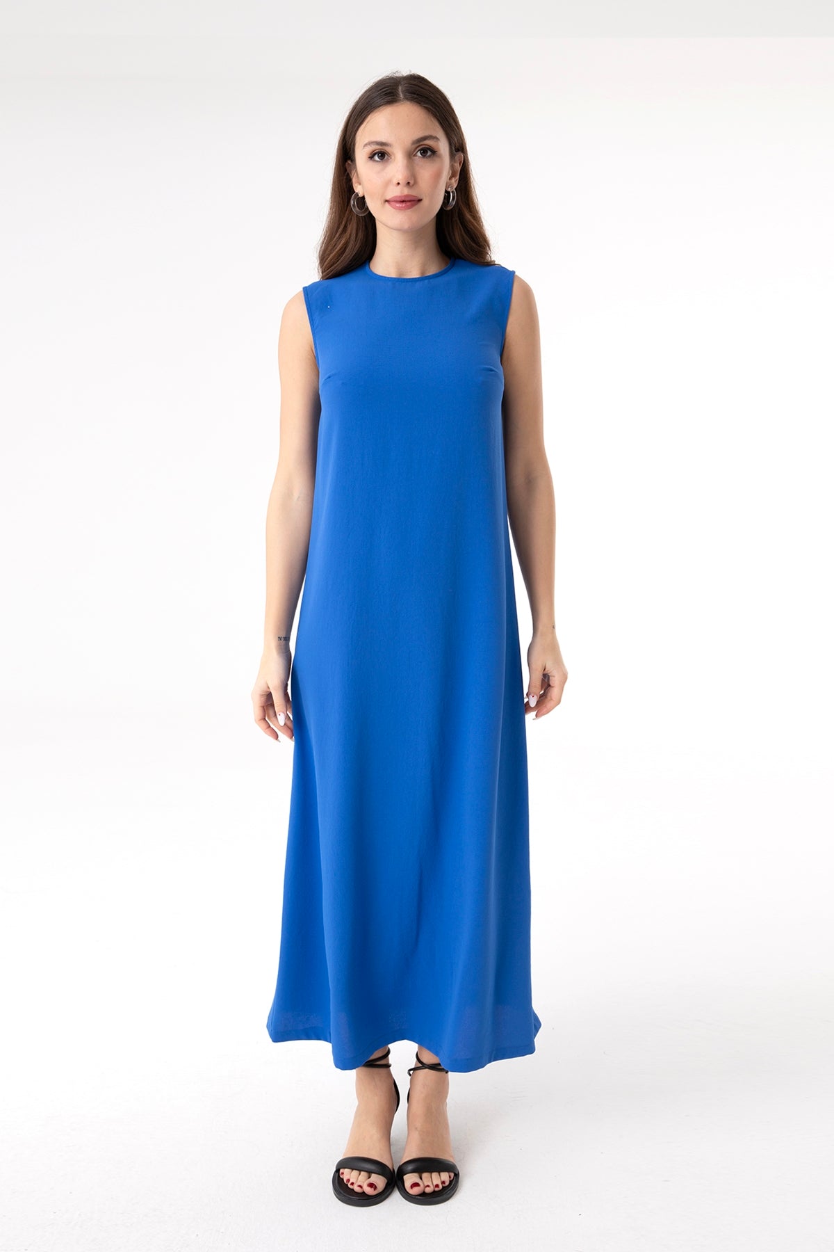 Kadın Kolsuz Basic İçlik Elbise - 10222ELB