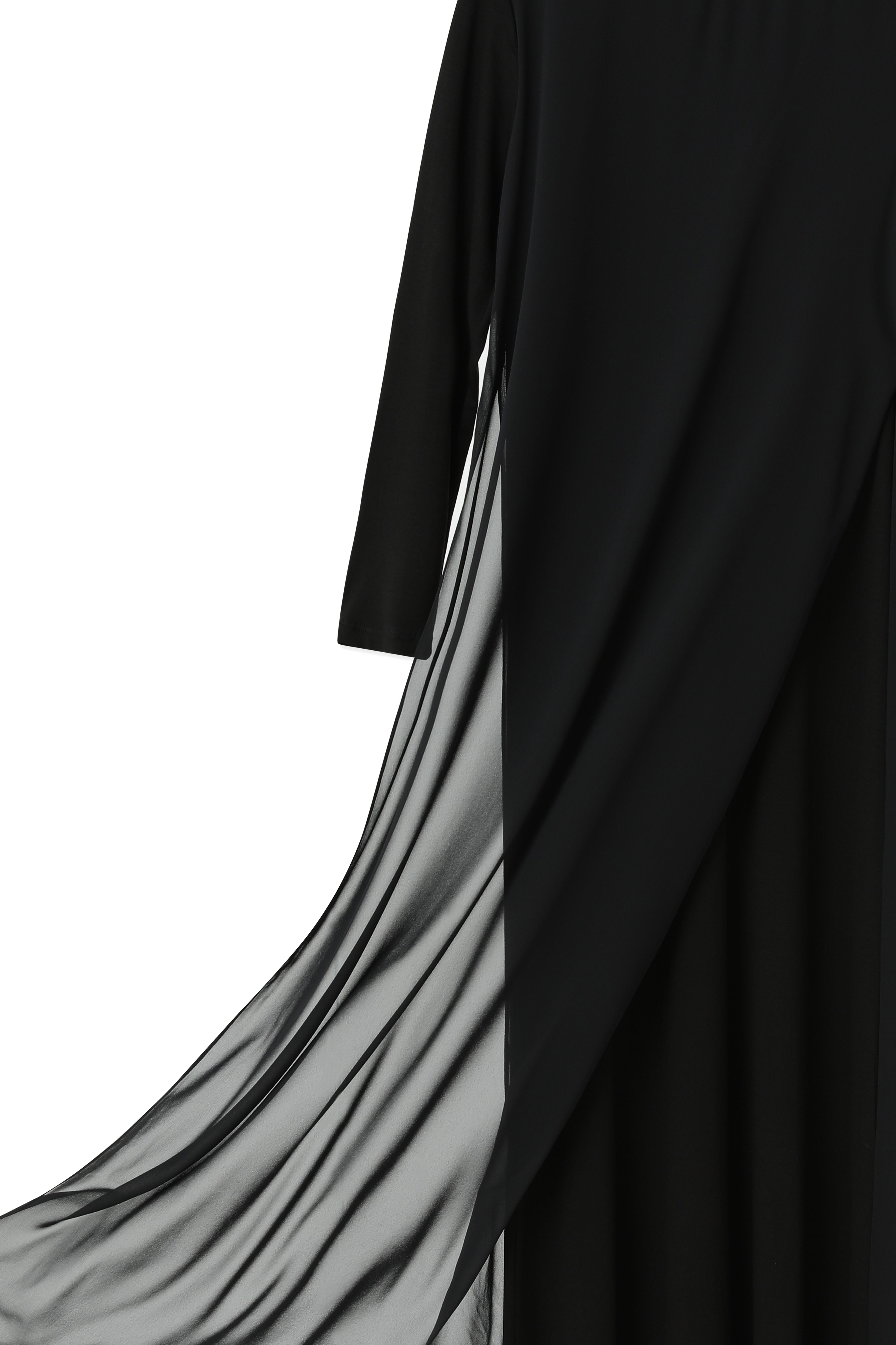 Kadın Şifon Detaylı uzun Elbise - 12447ELB