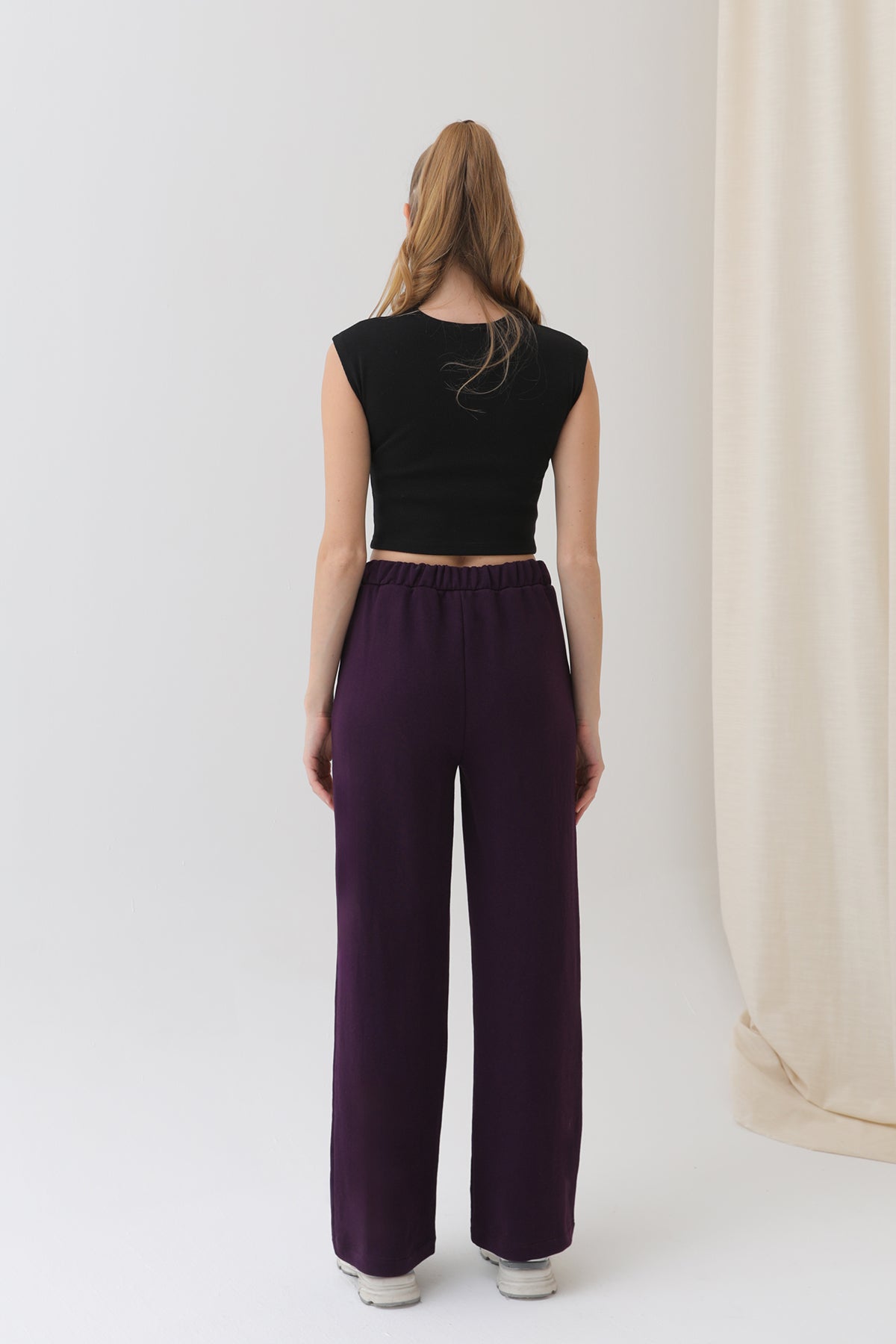 Kadın Geniş Paça Eşofman Altı  - 18152PNT