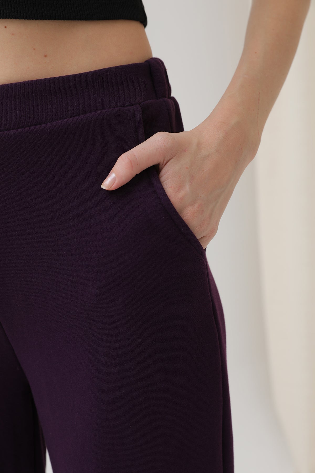 Kadın Geniş Paça Eşofman Altı  - 18152PNT