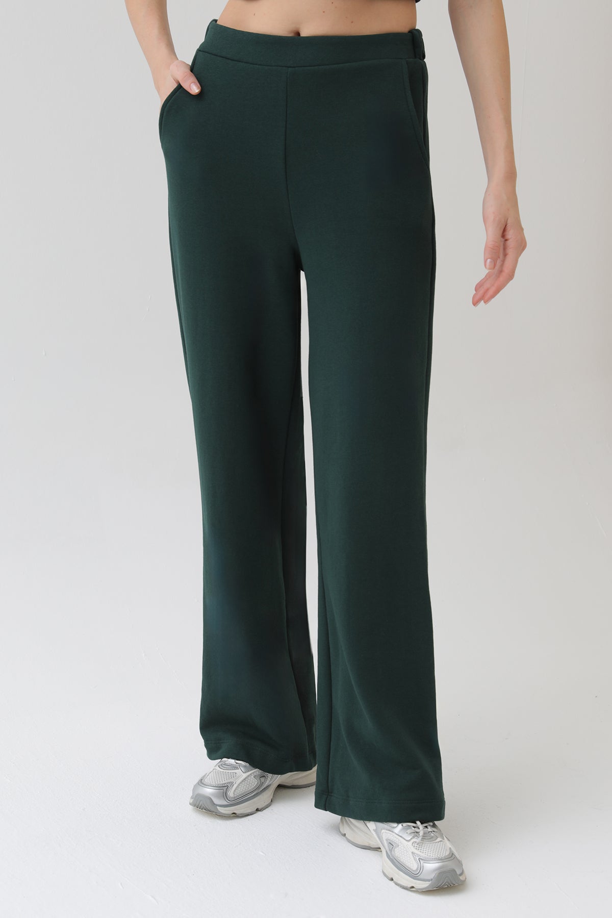 Kadın Geniş Paça Eşofman Altı  - 18152PNT