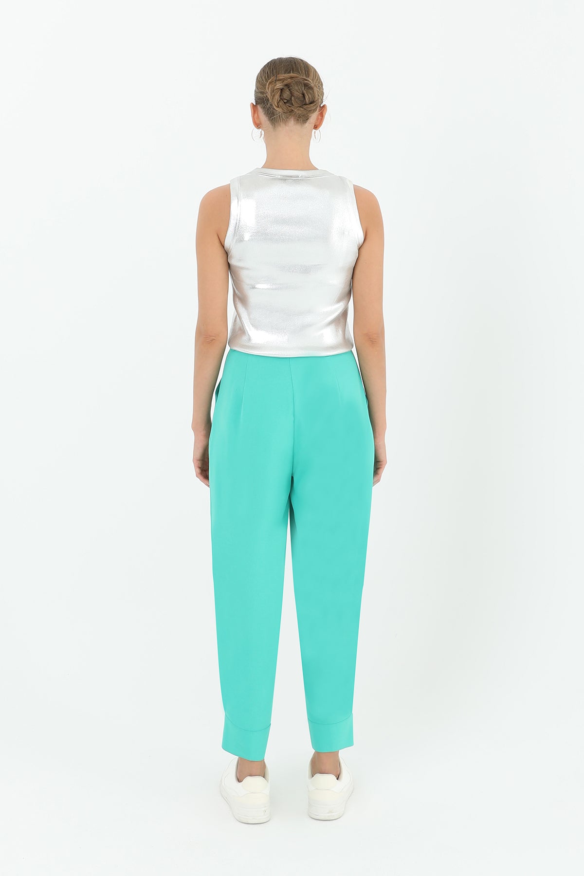 Paune Kadın Pileli Pantolon  - 18160PNT