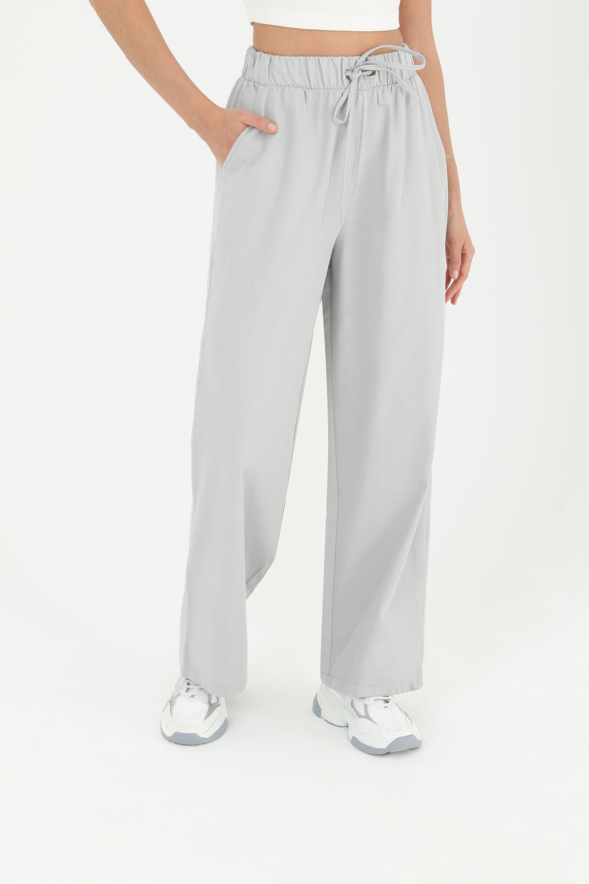 Kadın Cep Detaylı Kuşaklı Havuç Pantolon - 18179PNT