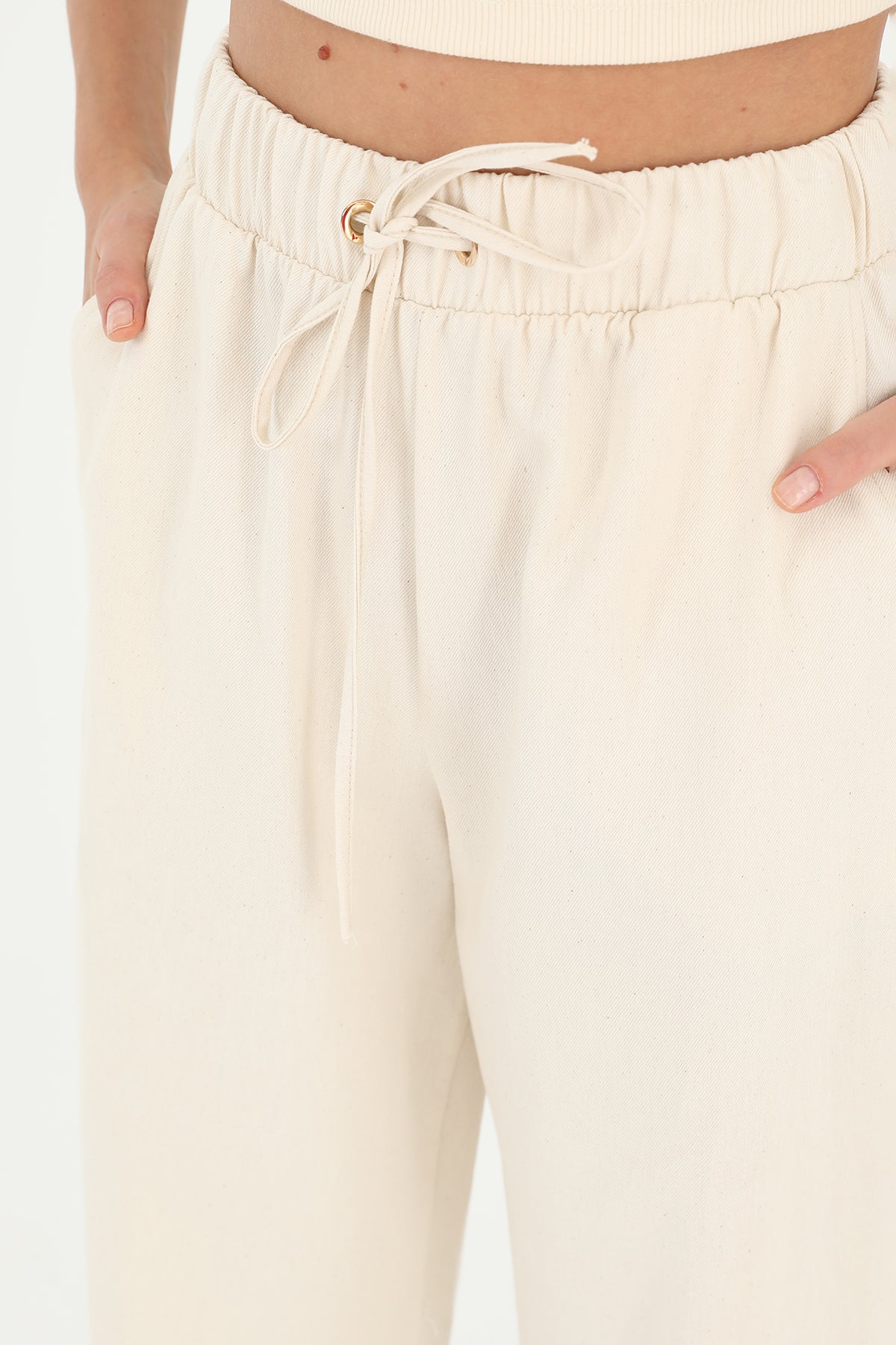 Kadın Cep Detaylı Kuşaklı Havuç Pantolon - 18179PNT