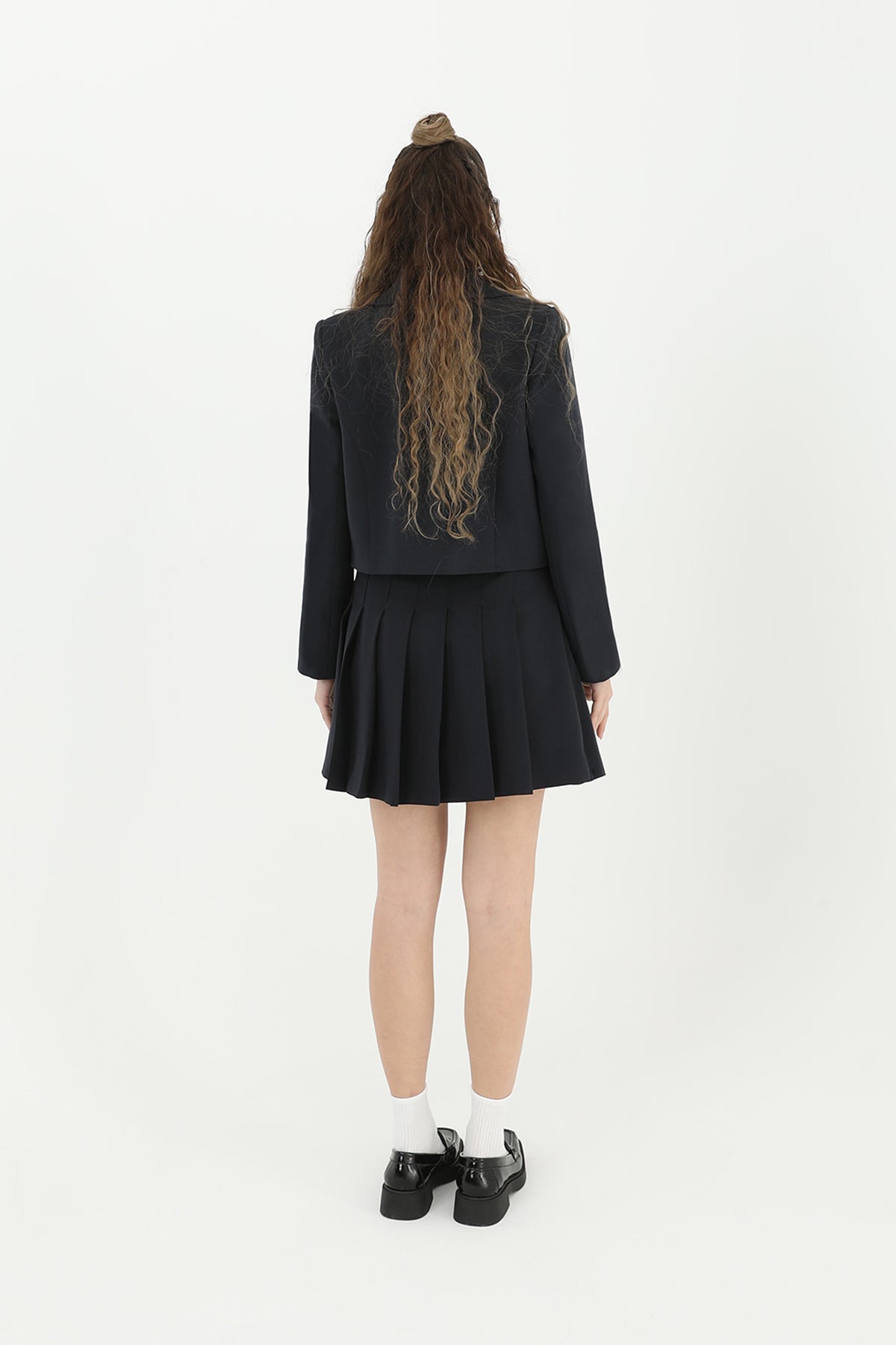 Kadın Fermuar Detaylı Kısa Ceket  - 24S-31605CKT