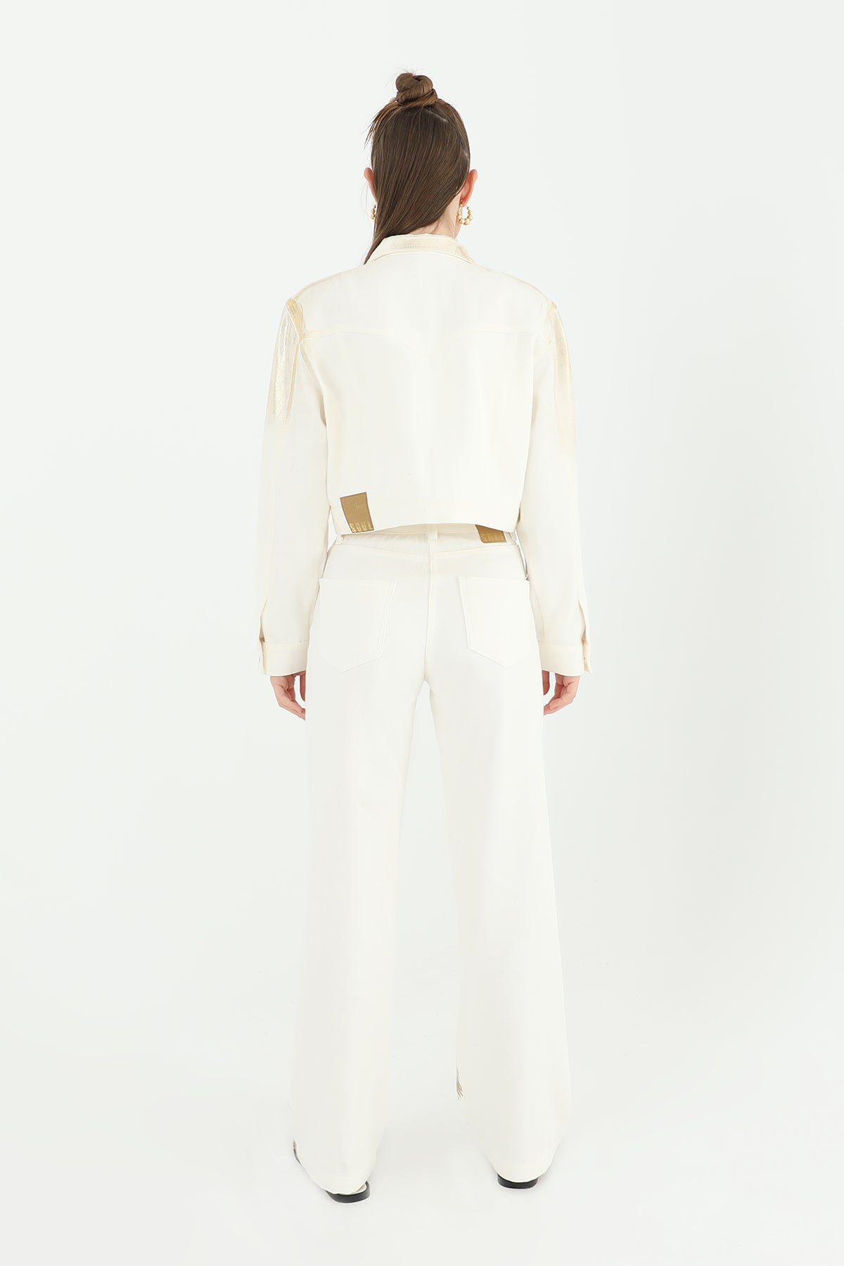 Kadın Varaklı Pantolon -24S-31798PNT