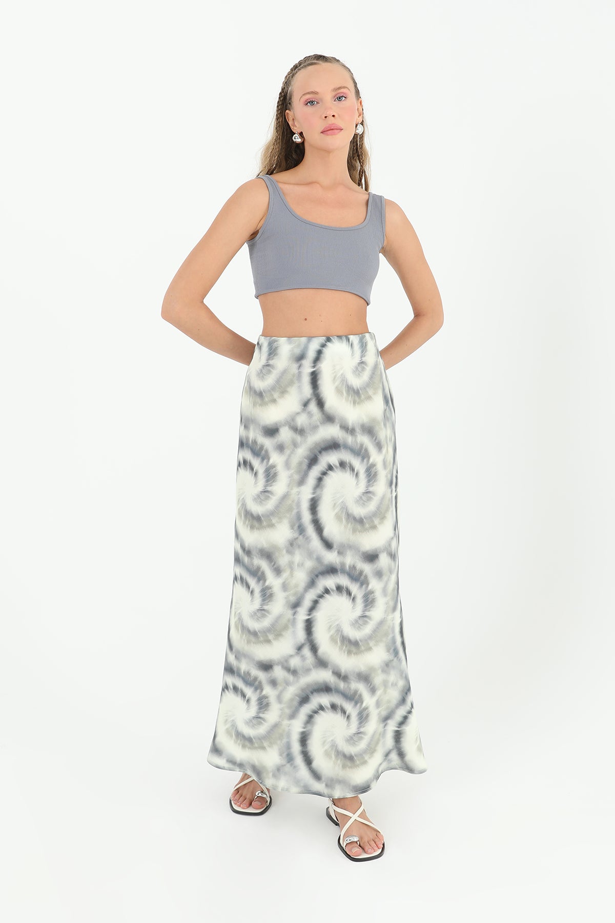 Kadın Desenli Etek  - 31812ETK