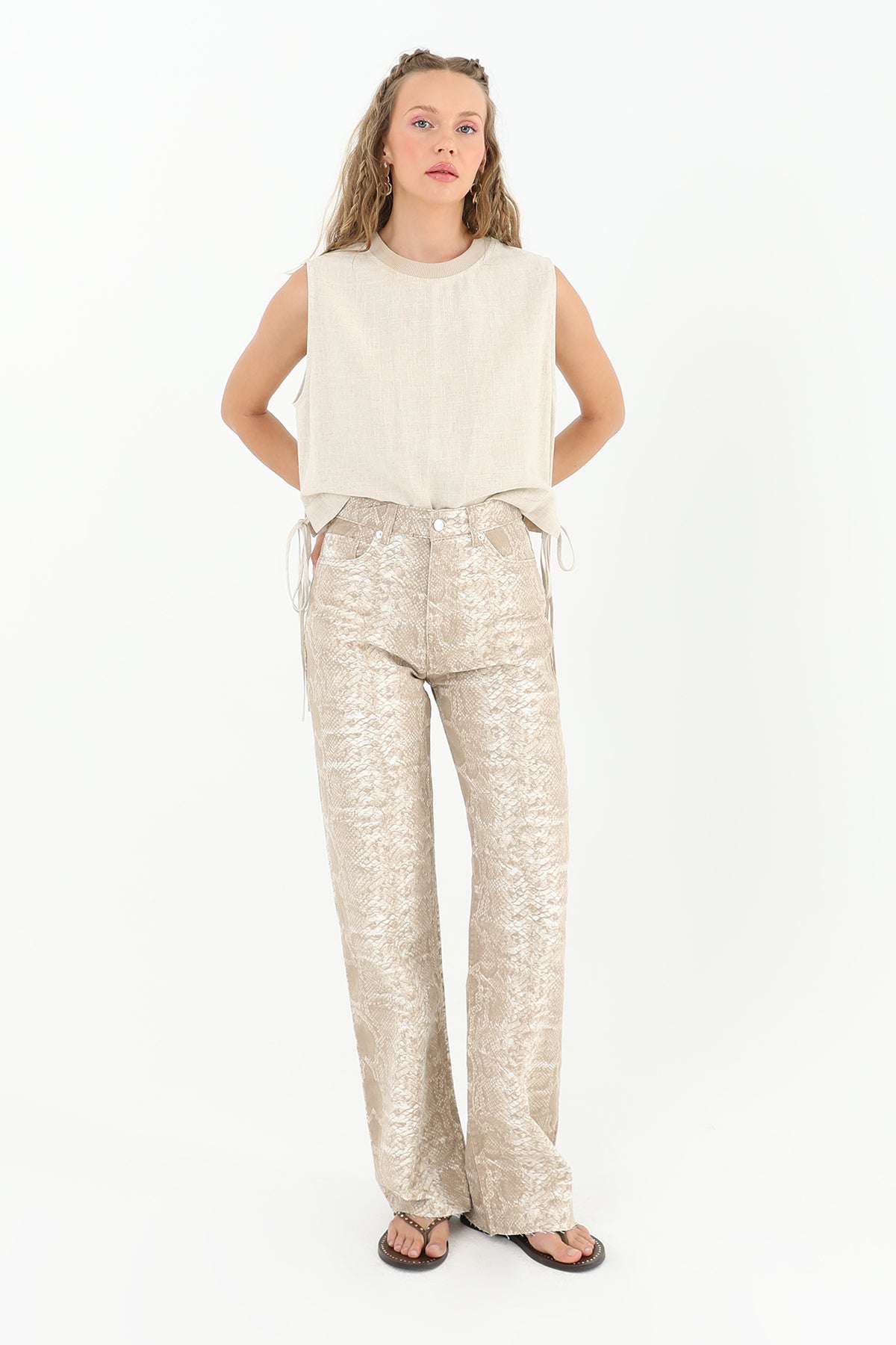 Kadın Desenli Pantolon - 31894