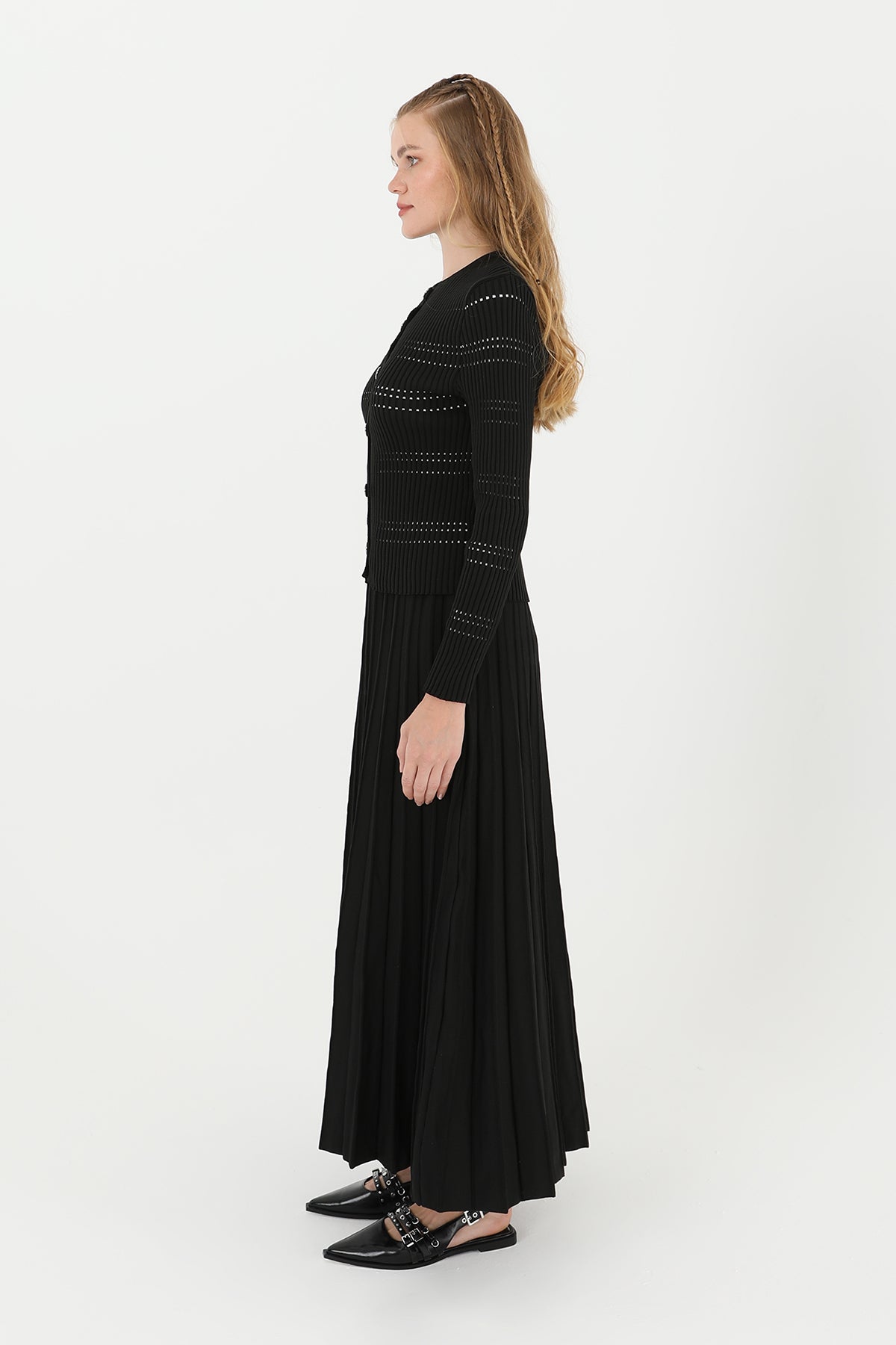 Kadın Triko Etekli Takım  - 14263TKS